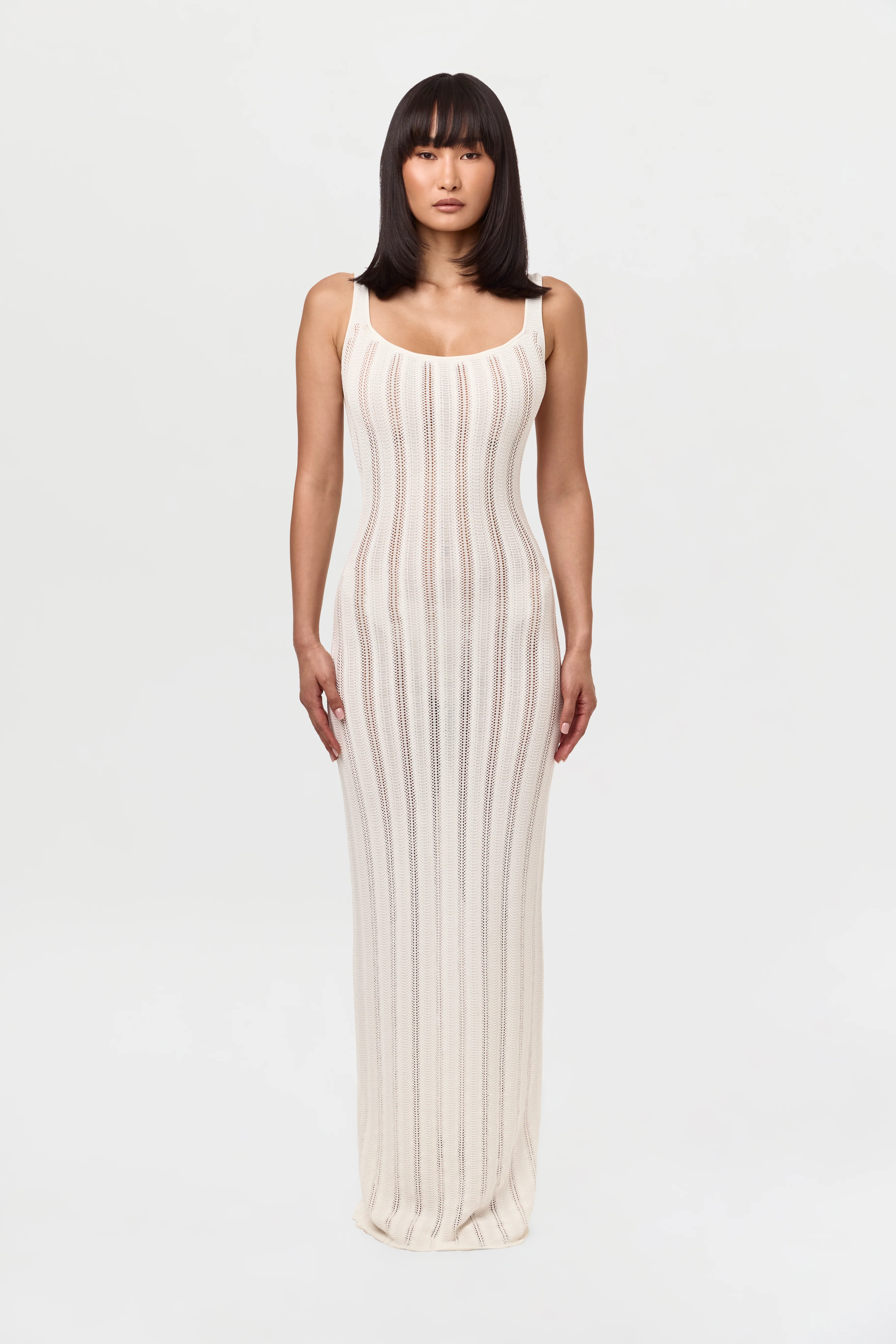 Knit Open Back Maxi Dress - Image 24