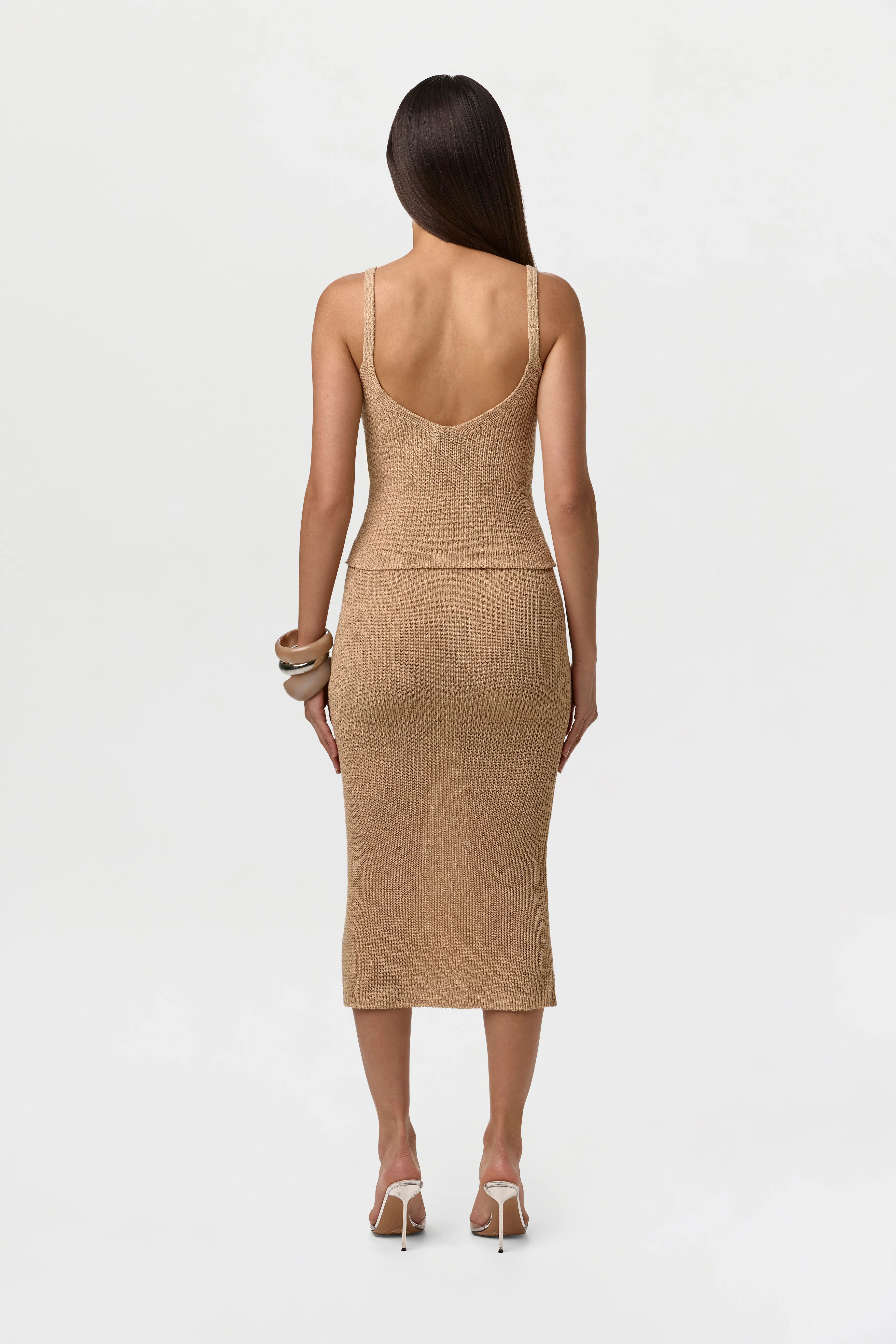 Knit V-Neck Tank Top - Image 6