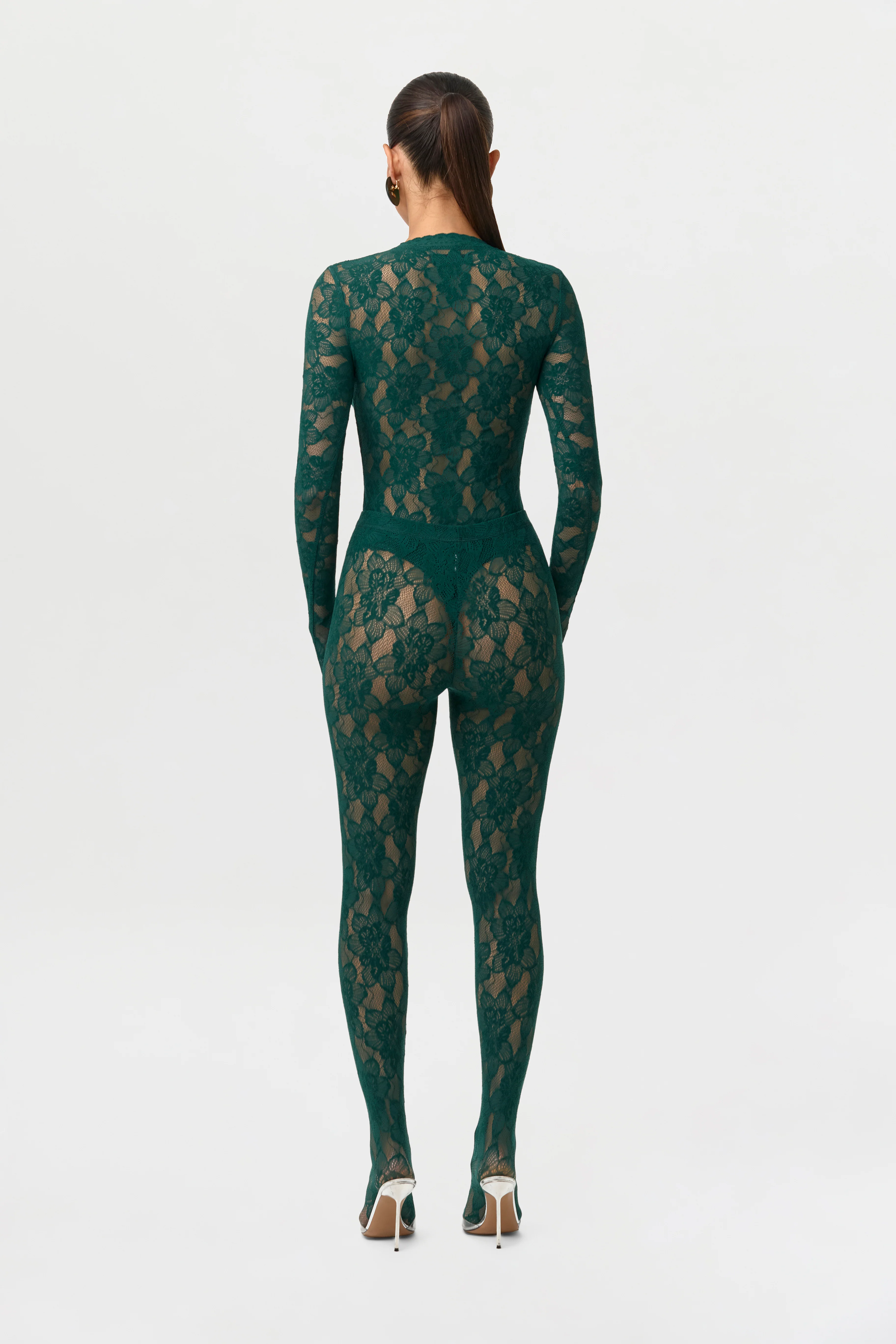 Stretch Lace Closed Toe Legging - Image 4