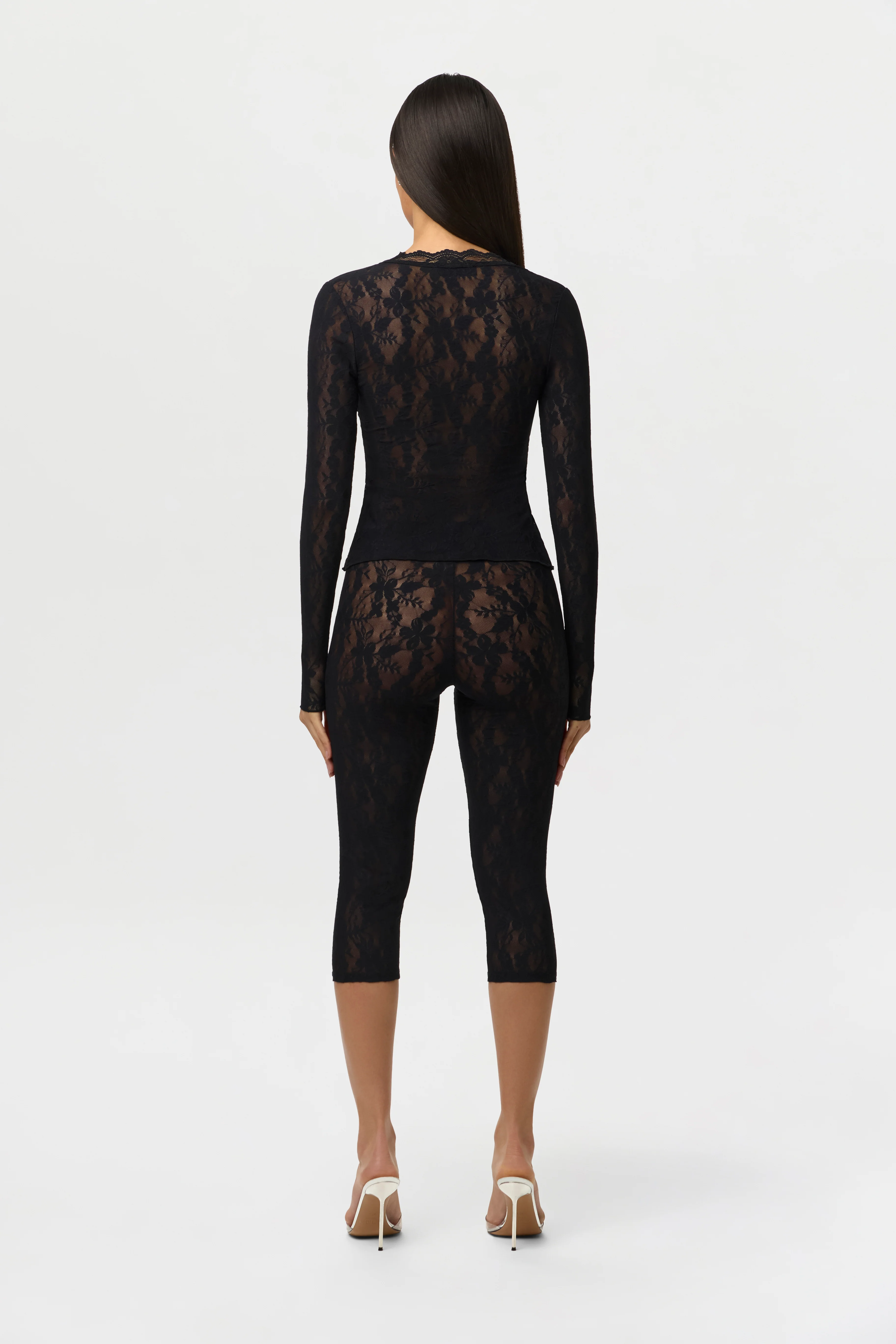 Stretch Lace Cardigan Top - Image 10