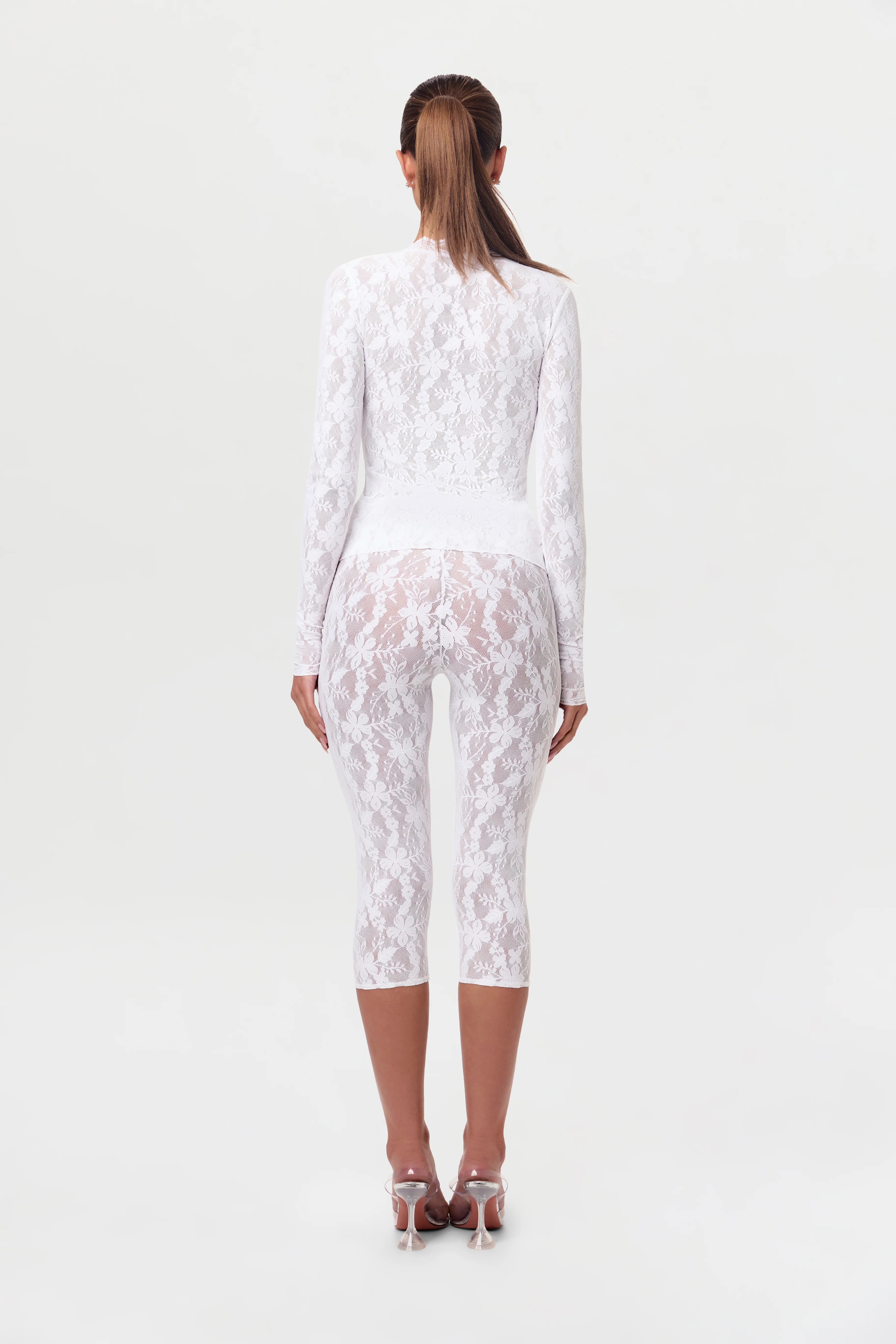 Stretch Lace Cardigan Top - Image 14
