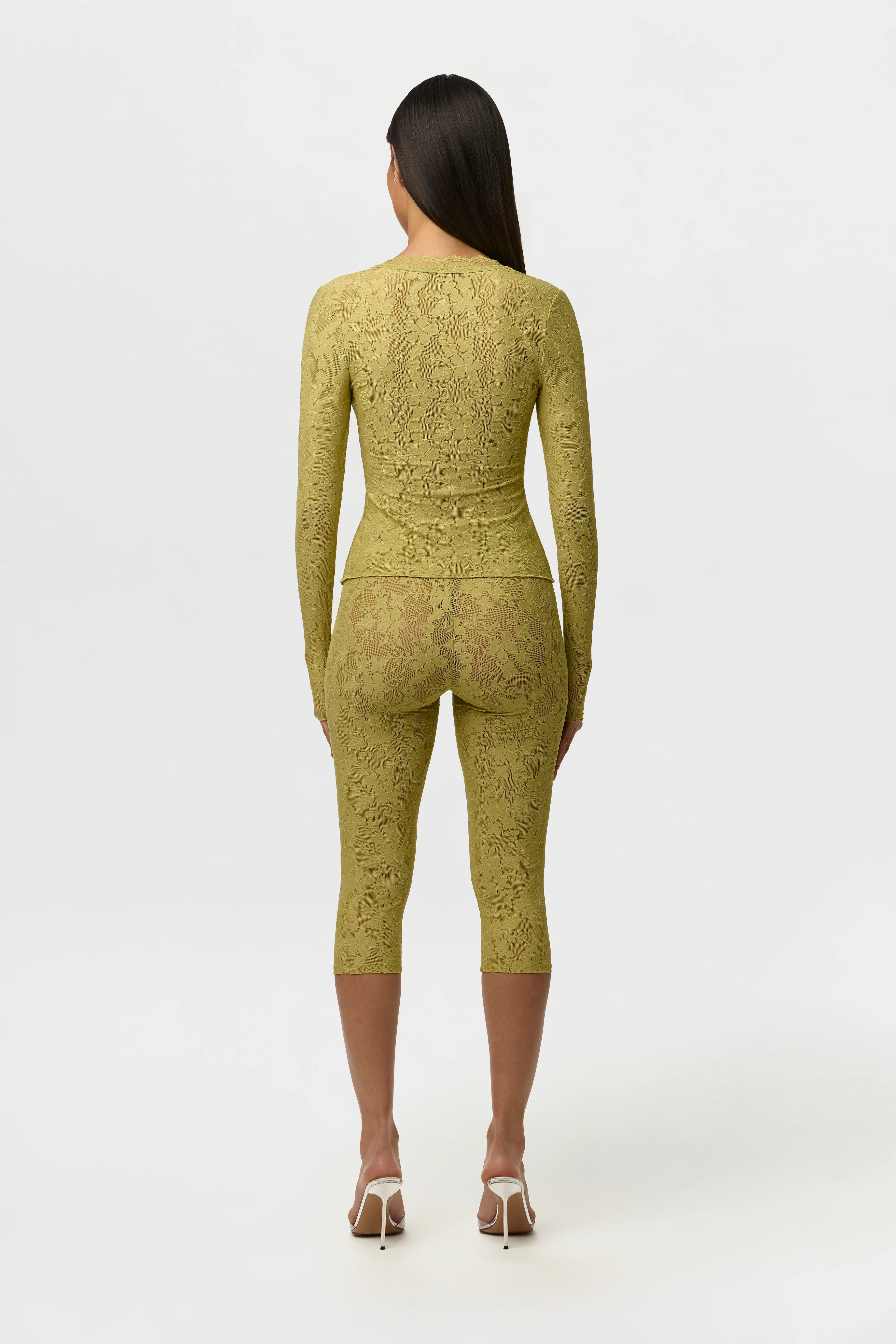 Stretch Lace Cardigan Top - Image 5
