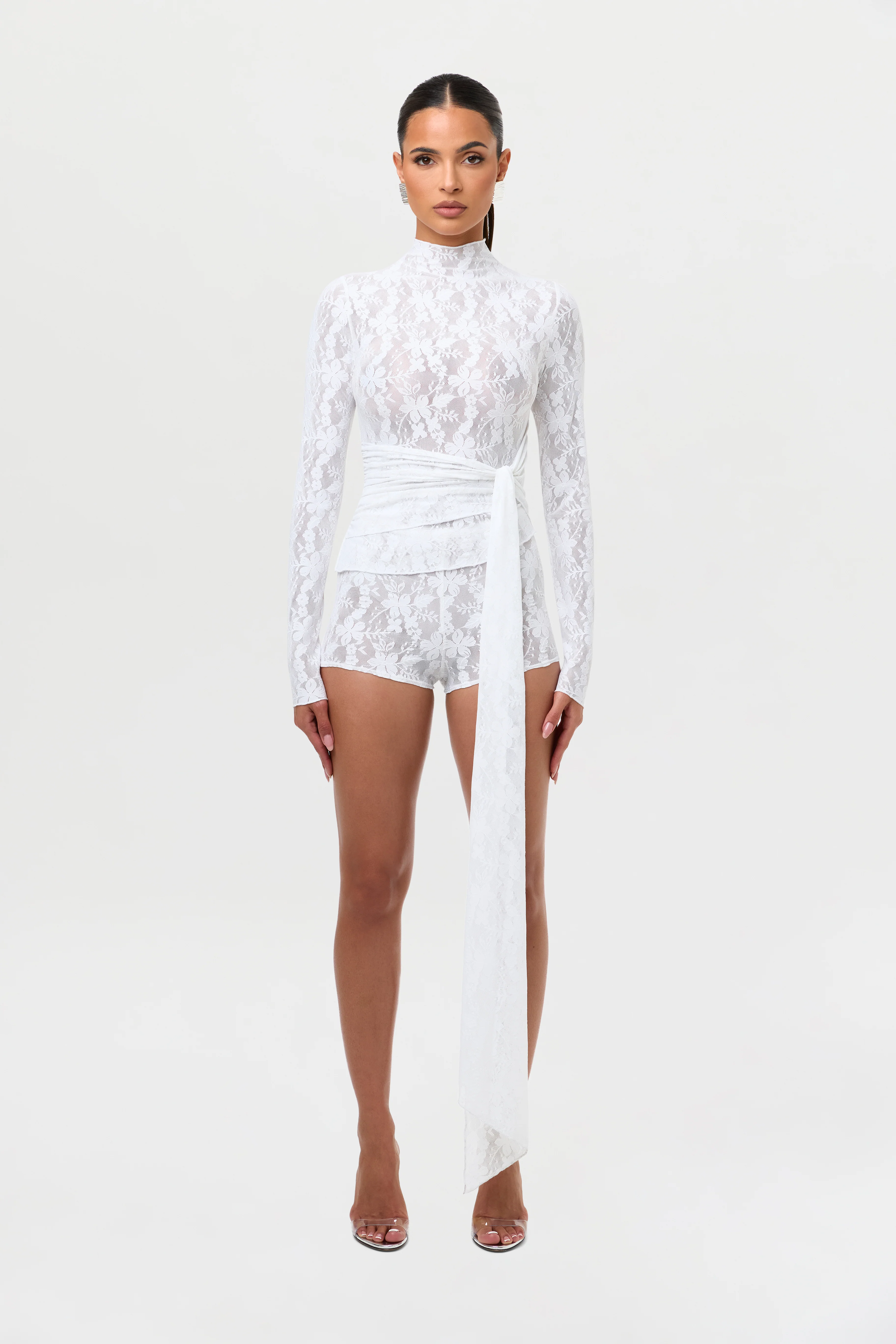 Stretch Lace Hot Pants - Image 7