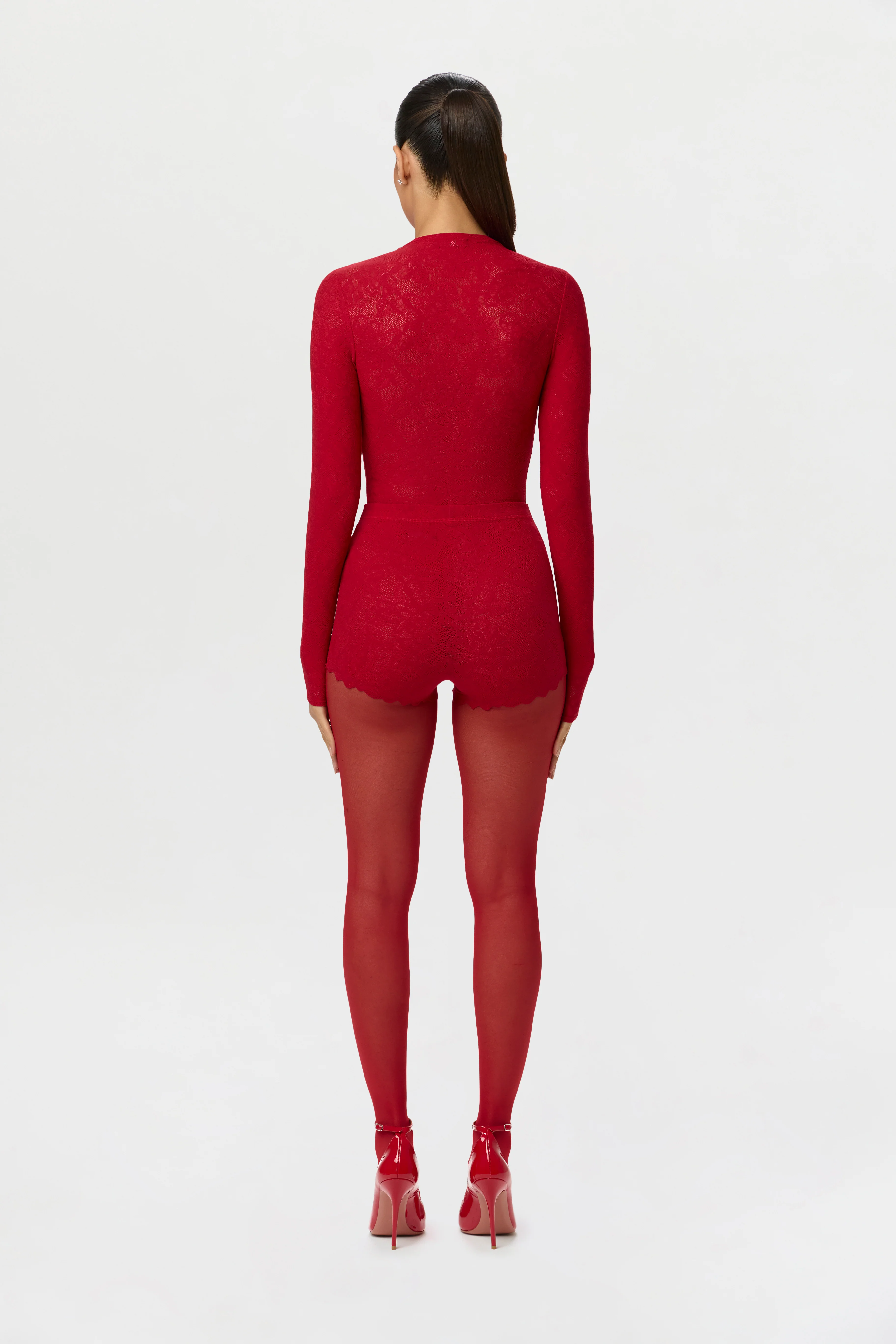 Stretch Lace Scallop Shorts - Image 5