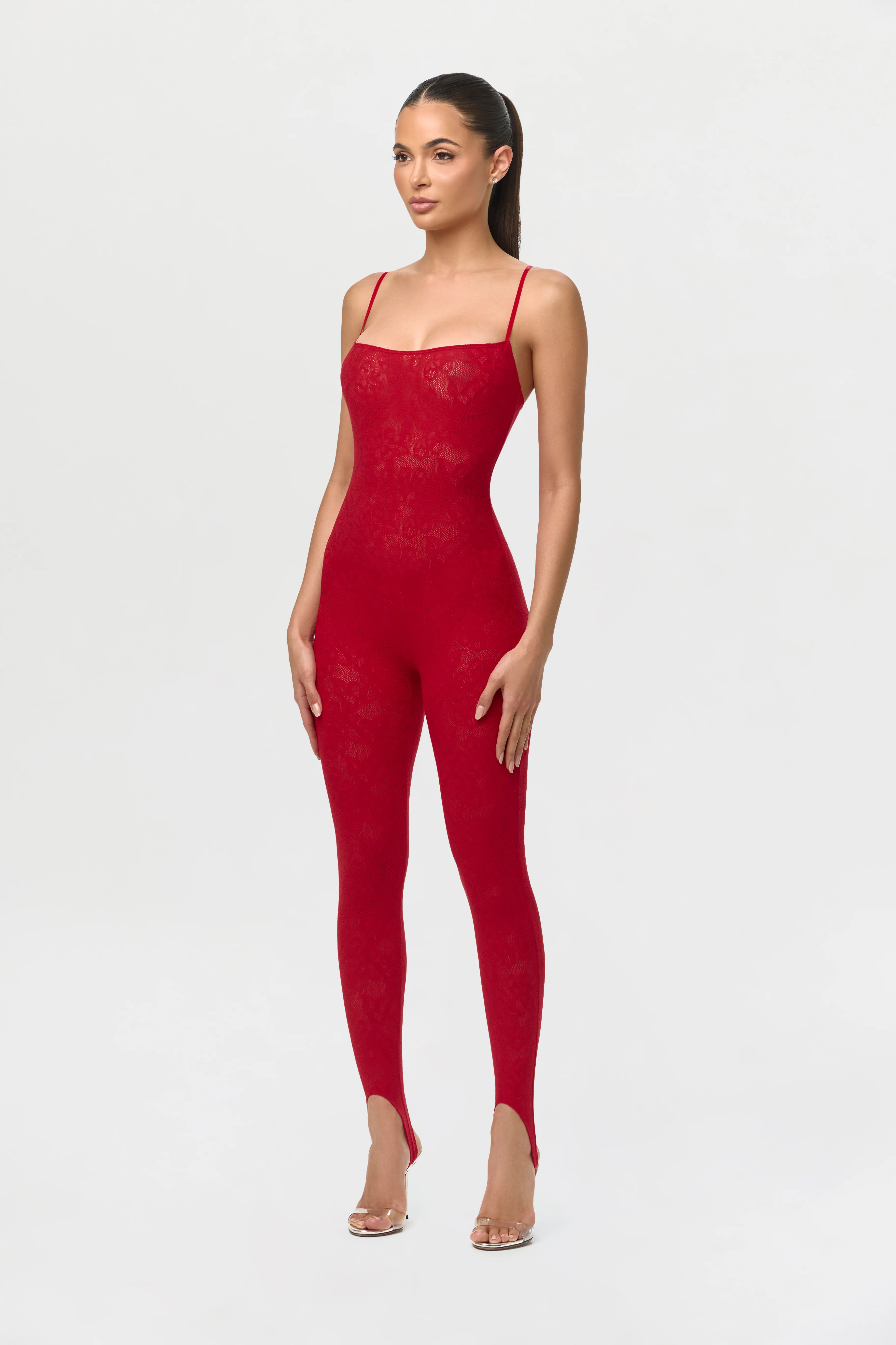 Lace Stirrup Jumpsuit Petite - Image 3