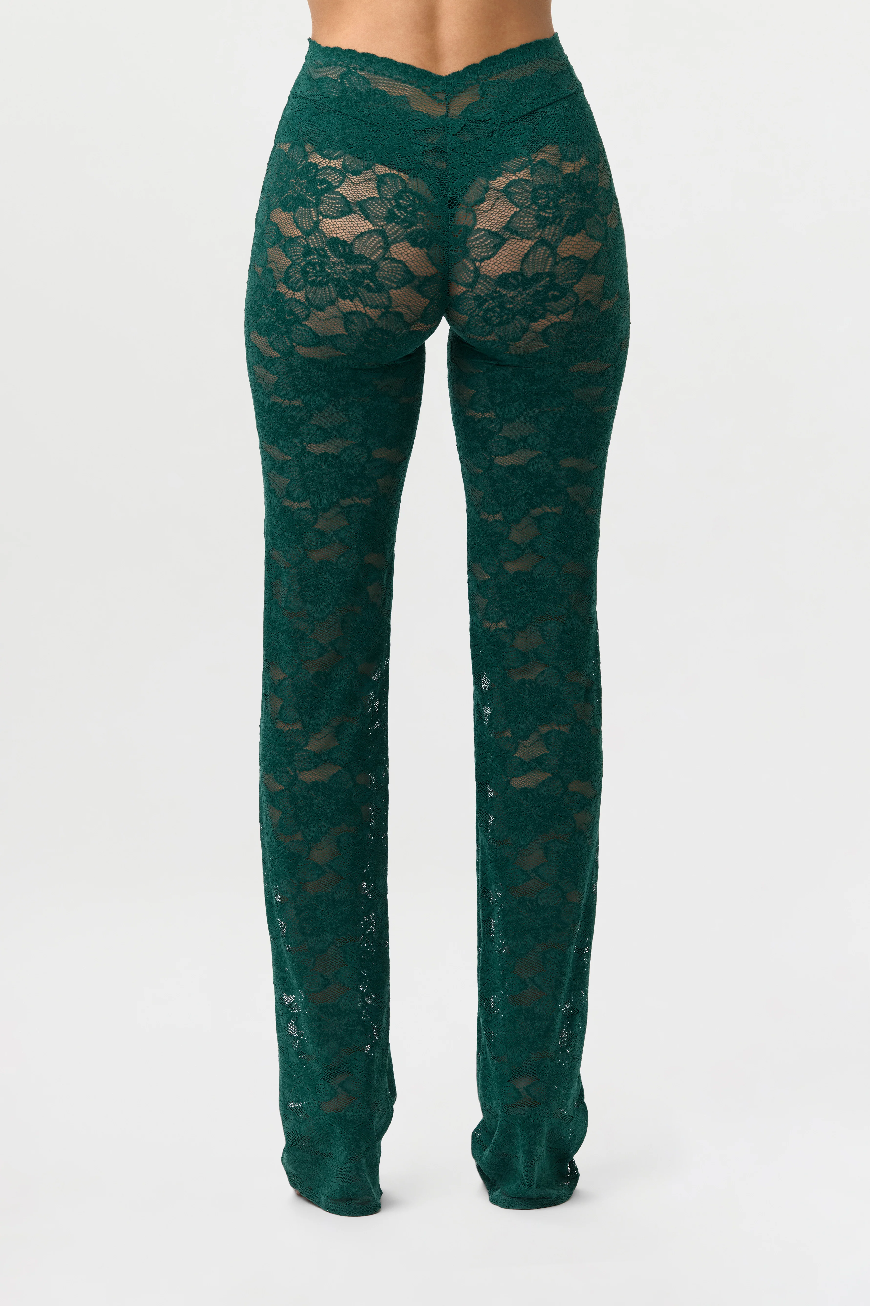 Stretch Lace Straight Leg Pants - Image 6
