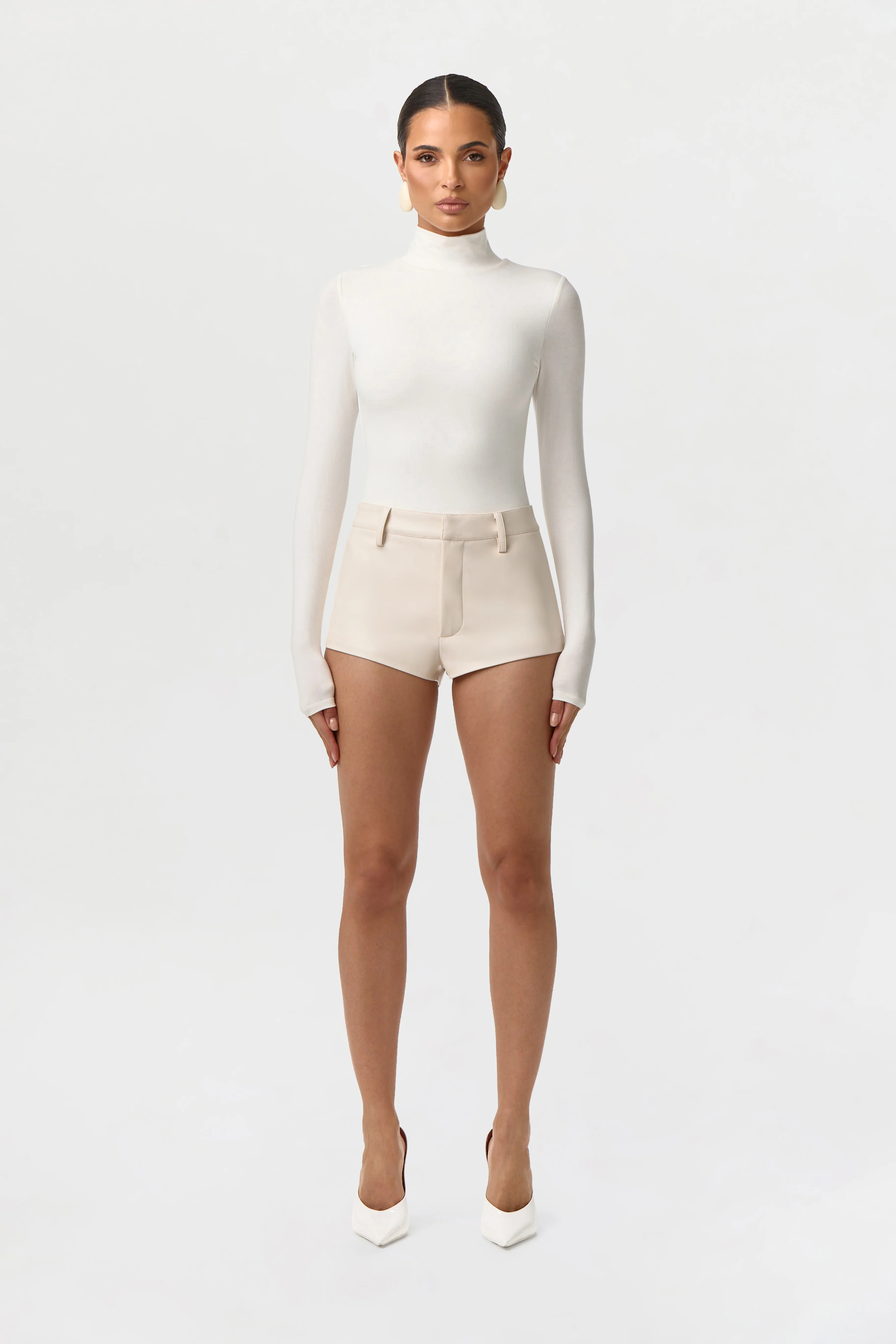 Vegan Leather Hot Pants - Image 6