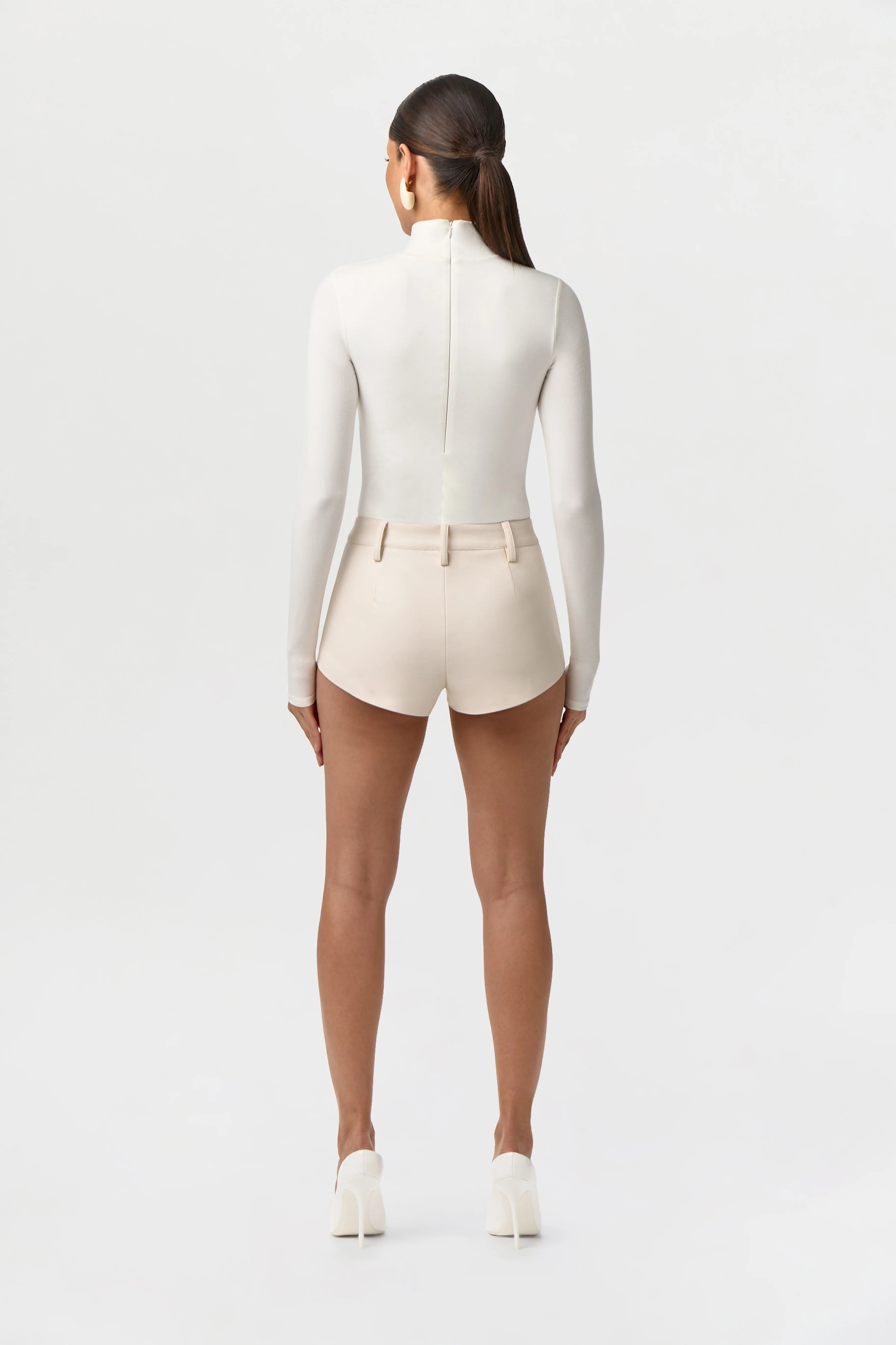 Vegan Leather Hot Pants - Image 8