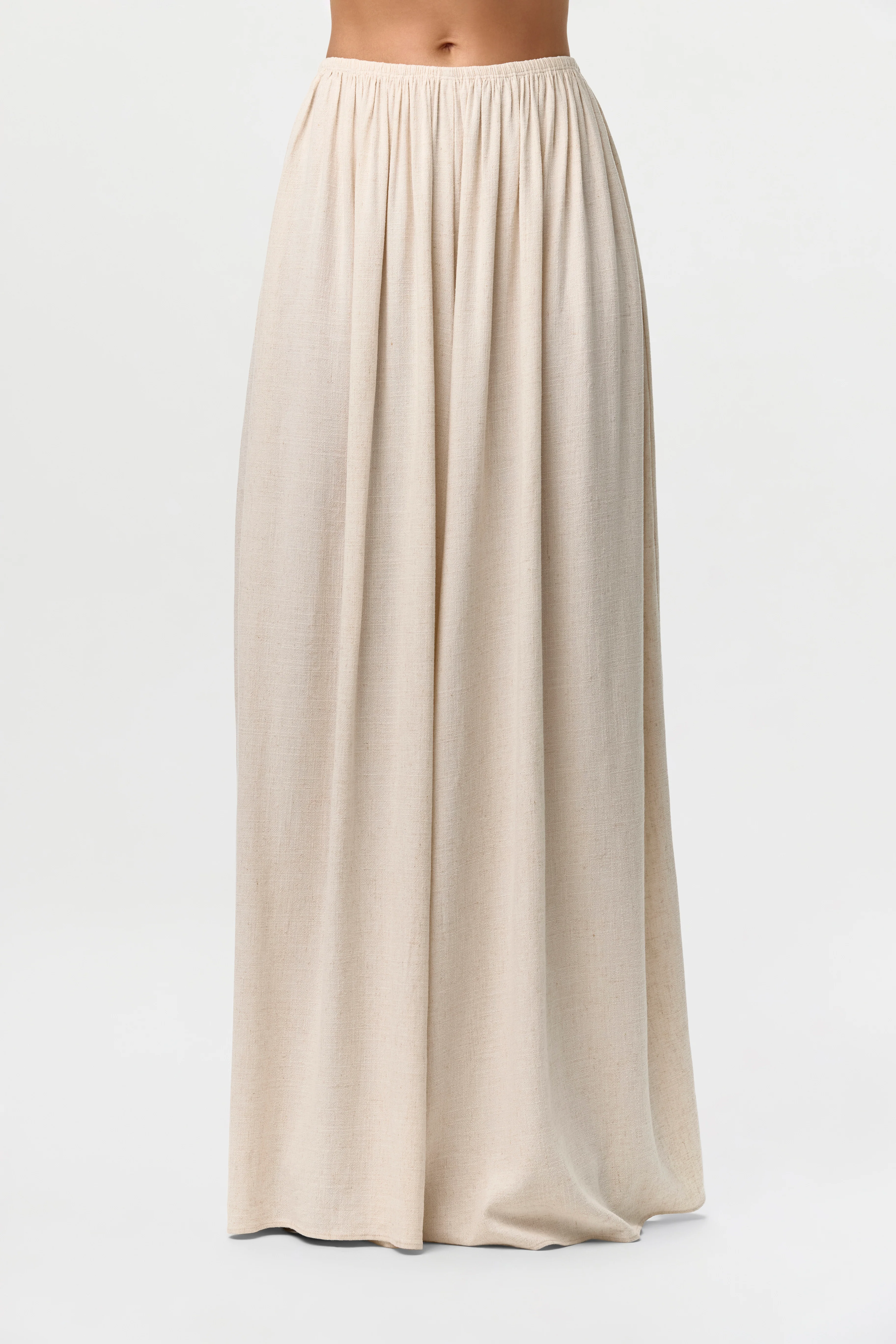Linen Pleated Palazzo Pants - Image 8