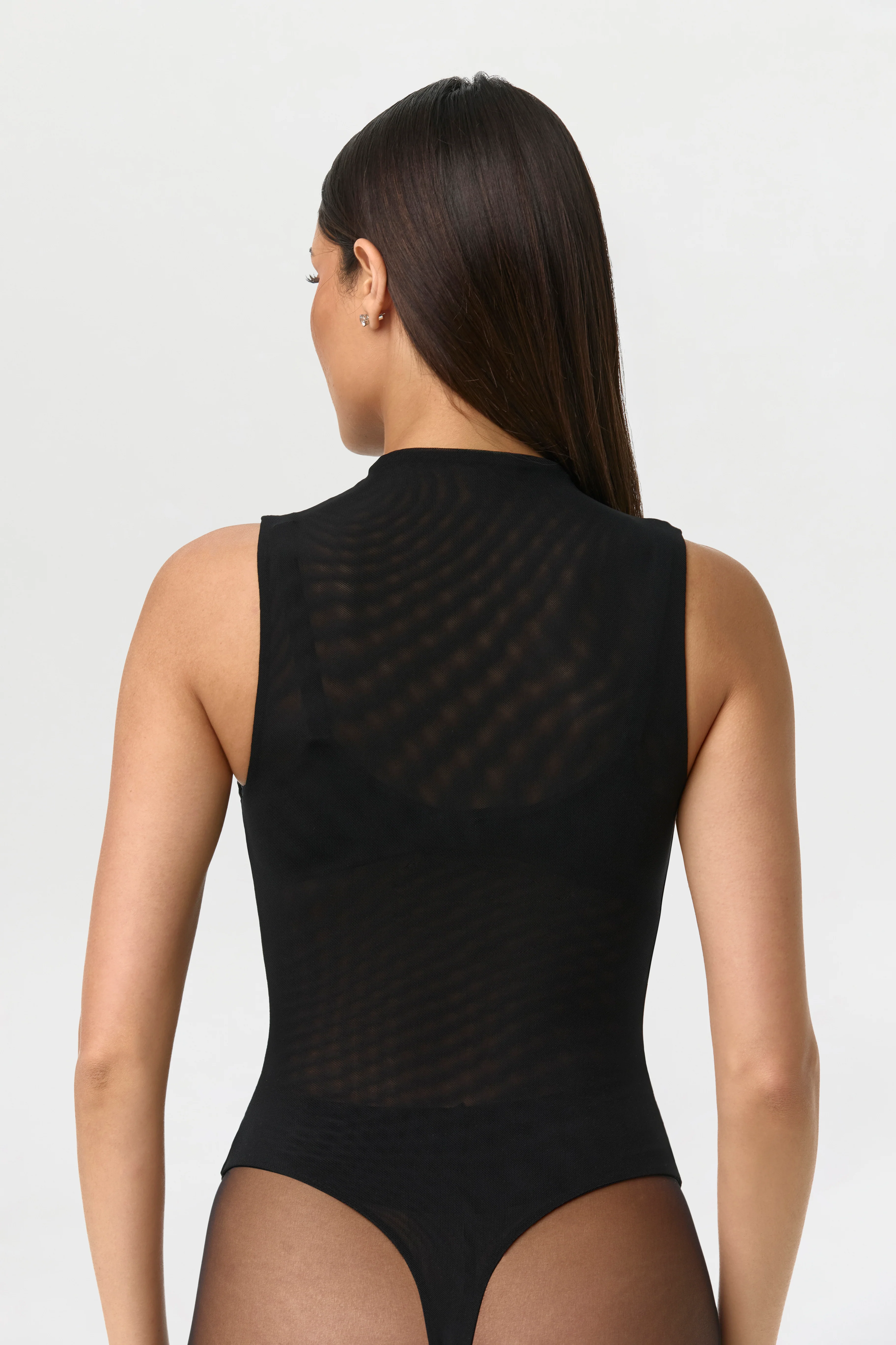Mesh Sleeveless Bodysuit - Image 4