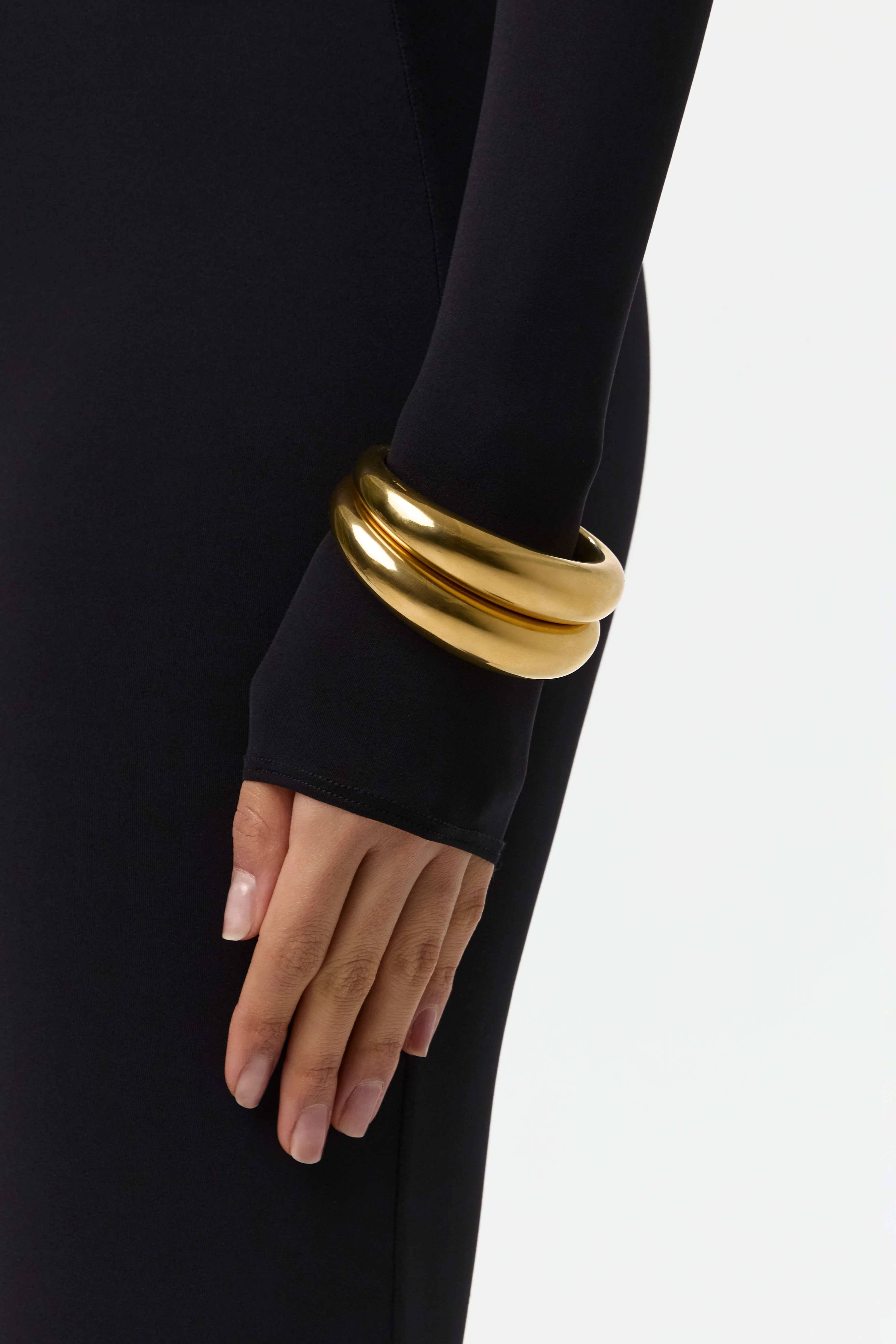 Gold Cuff Bracelet - Image 2