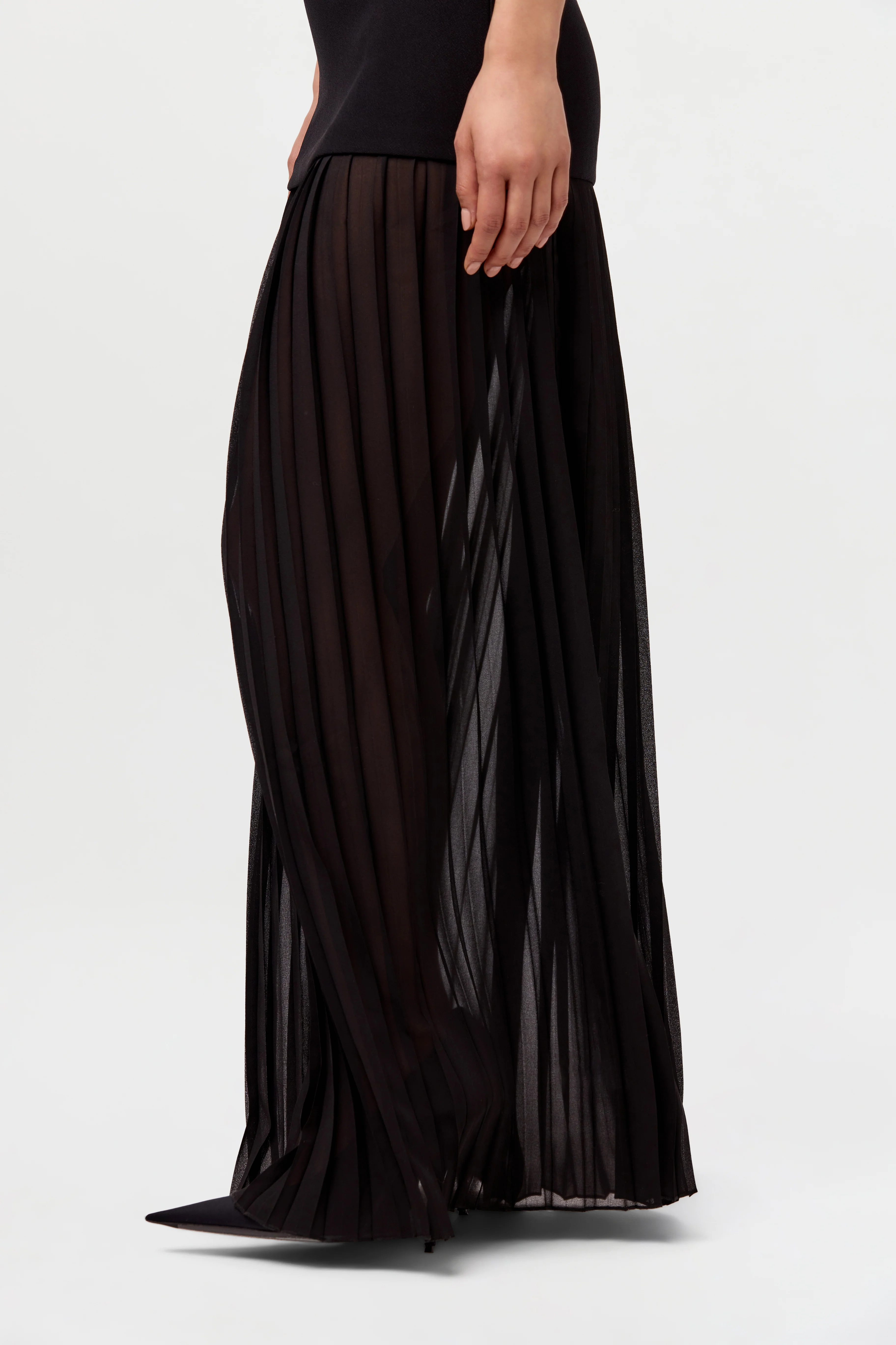 Pleated Sleeveless Maxi Dress - Image 8