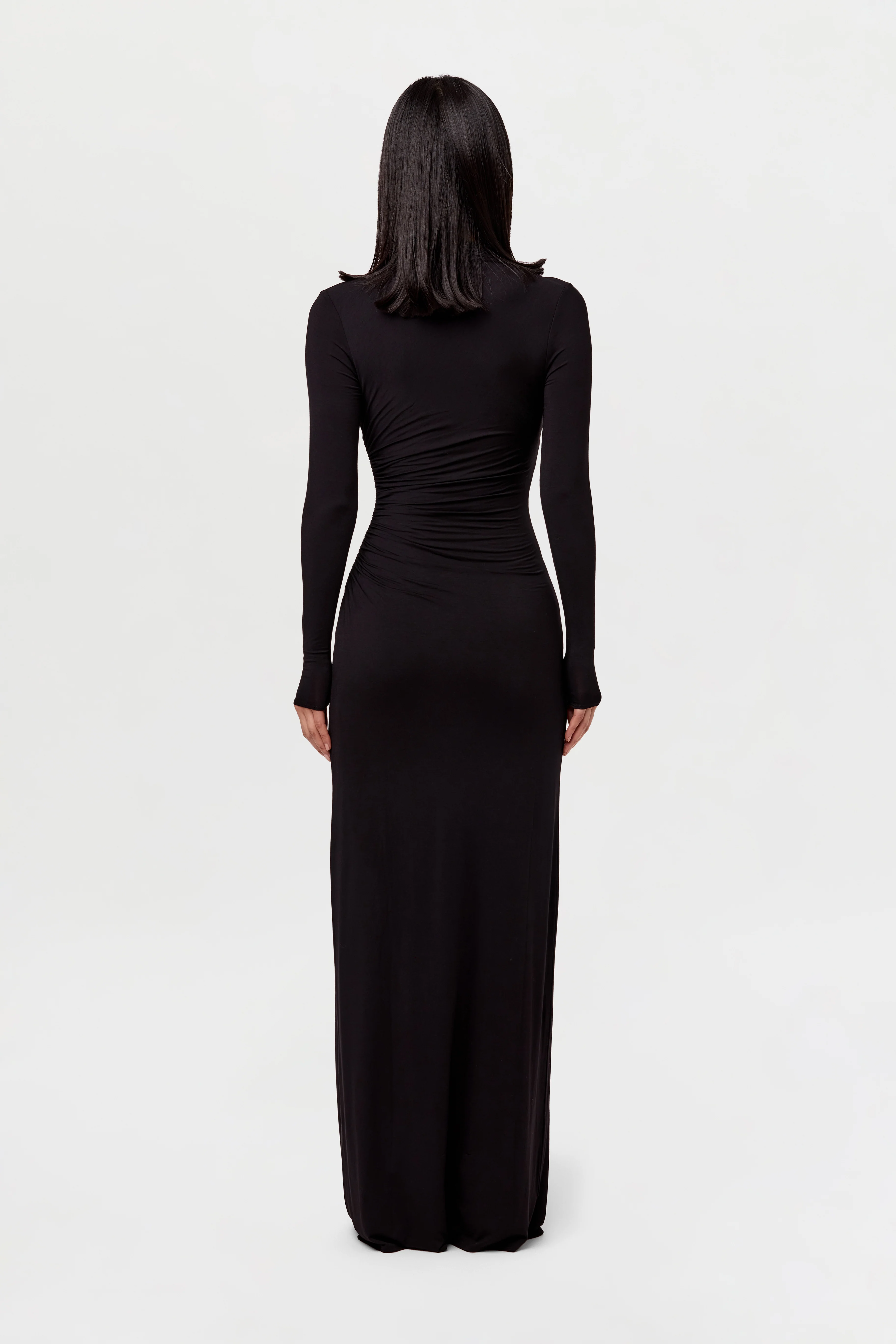 Modal Overlay Ruched Maxi Dress - Image 6