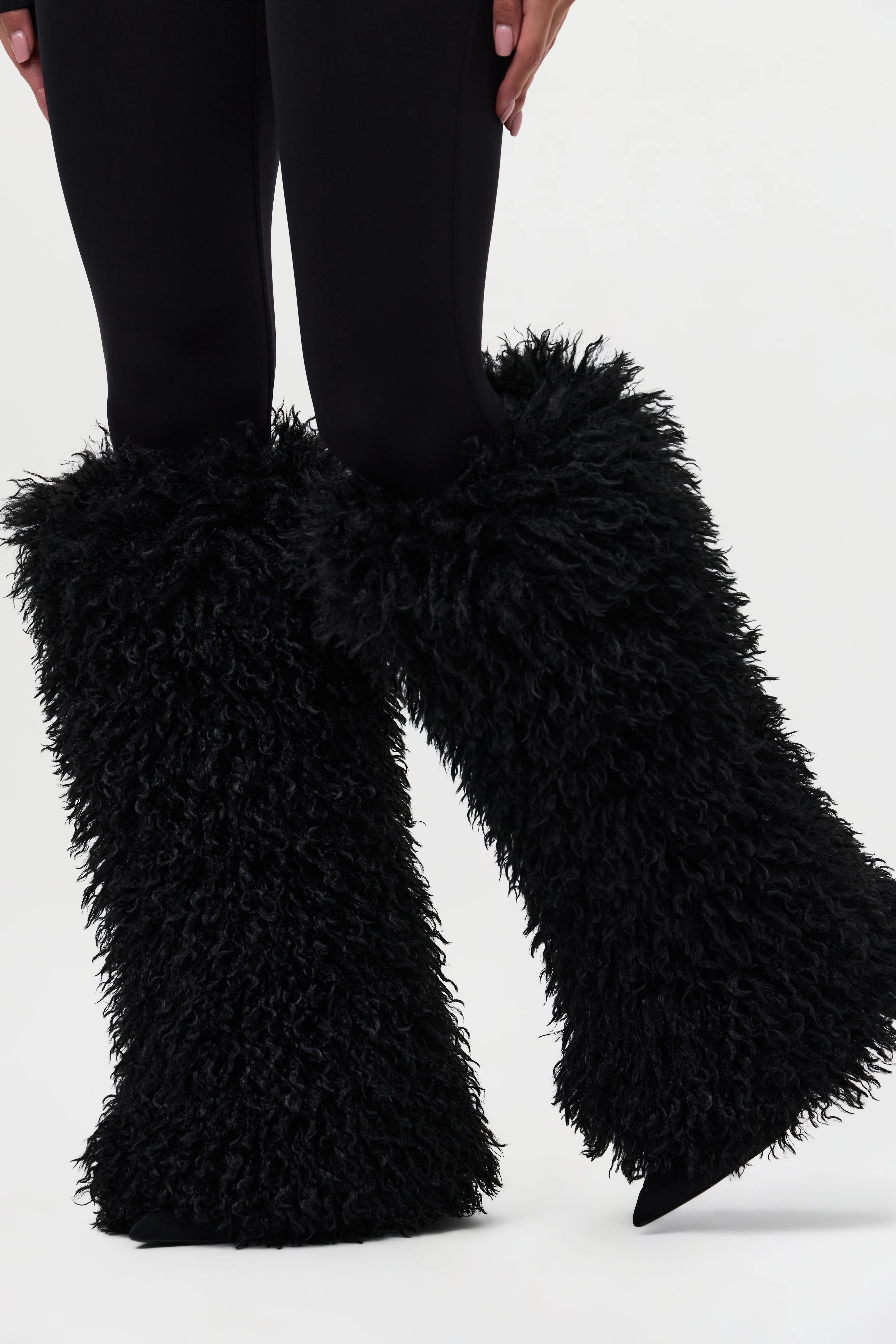 Faux Fur Plush Leg Warmers - Image 11