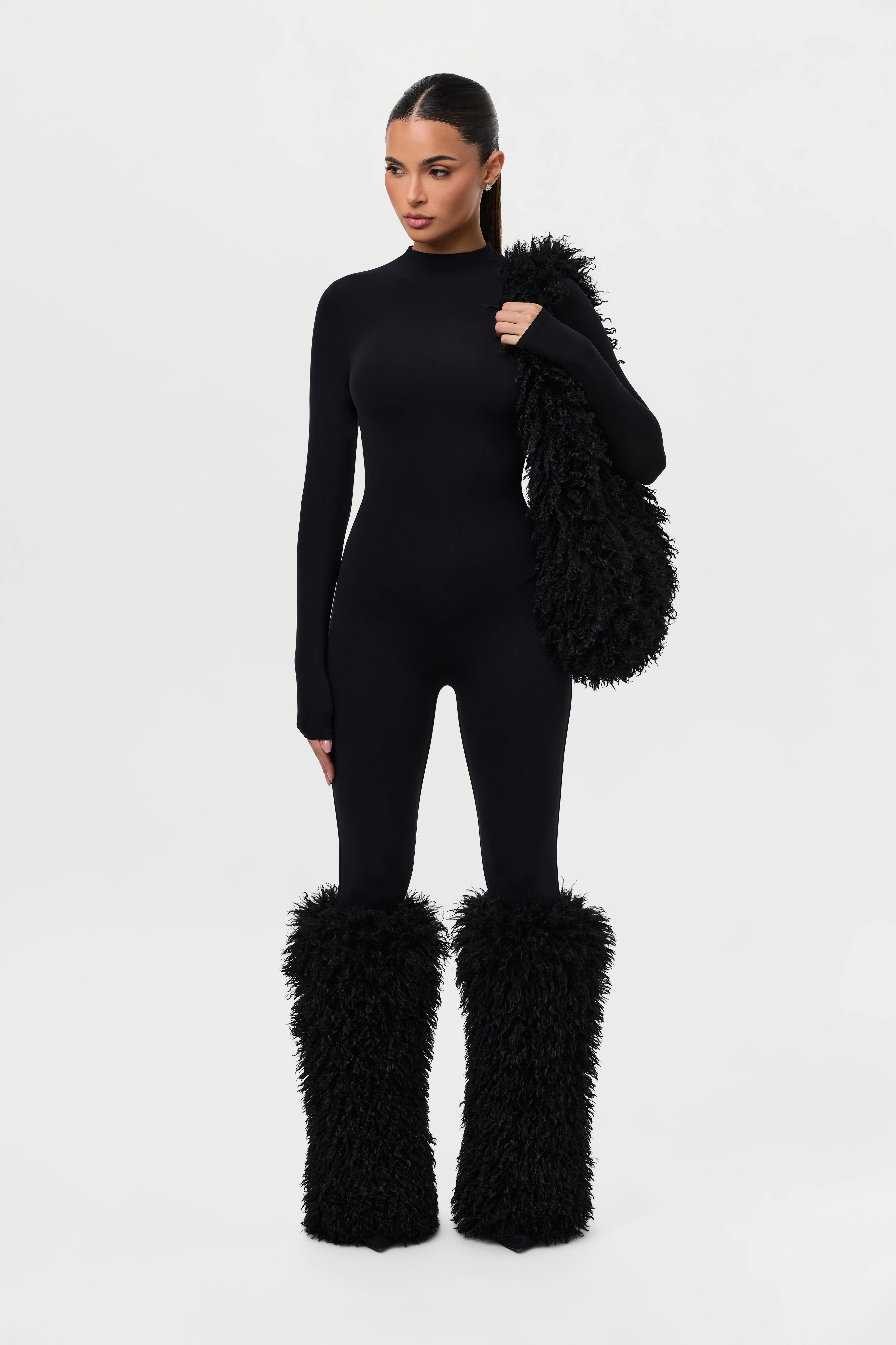 Faux Fur Plush Leg Warmers - Image 14