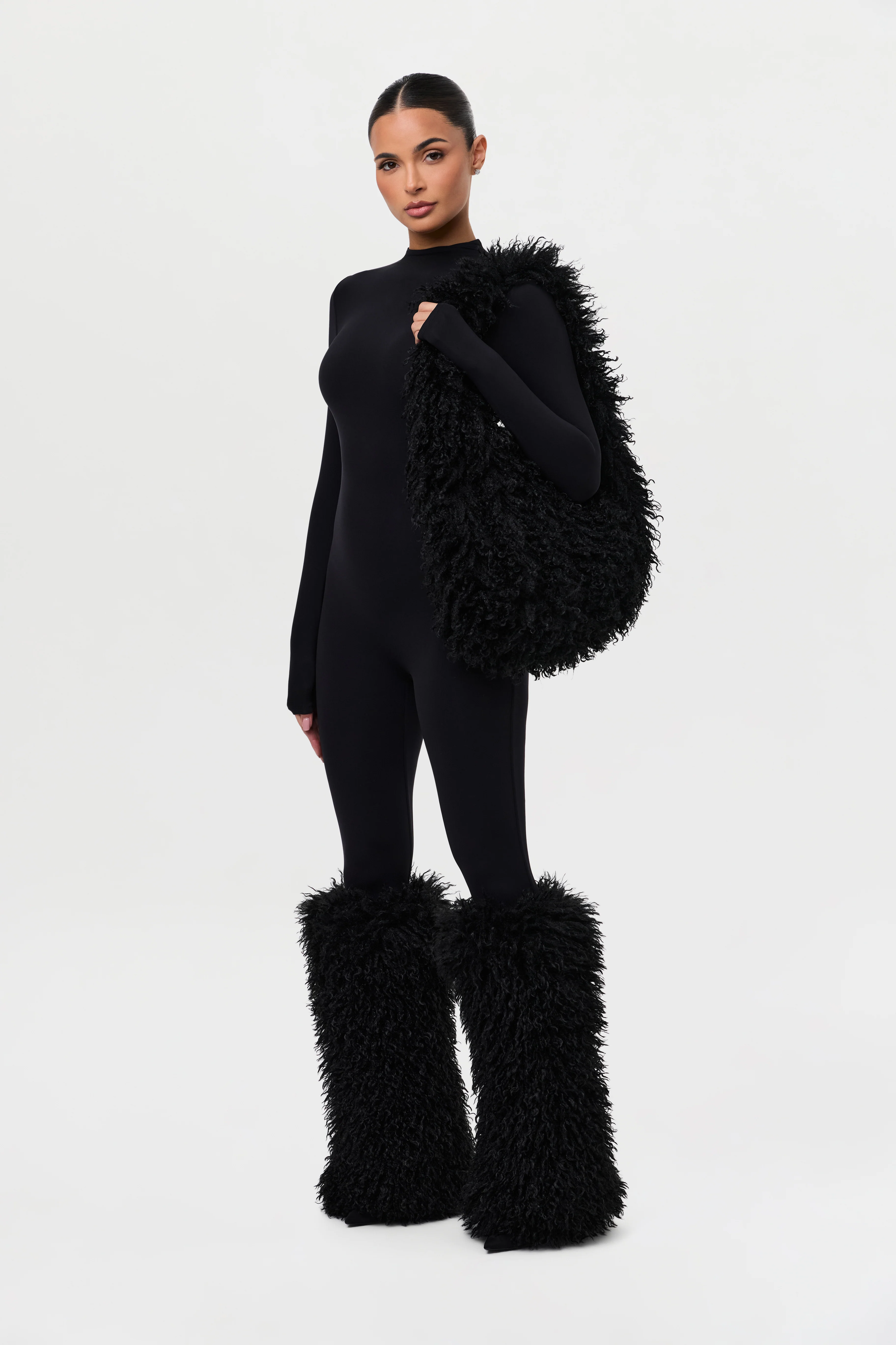 Faux Fur Plush Leg Warmers - Image 15