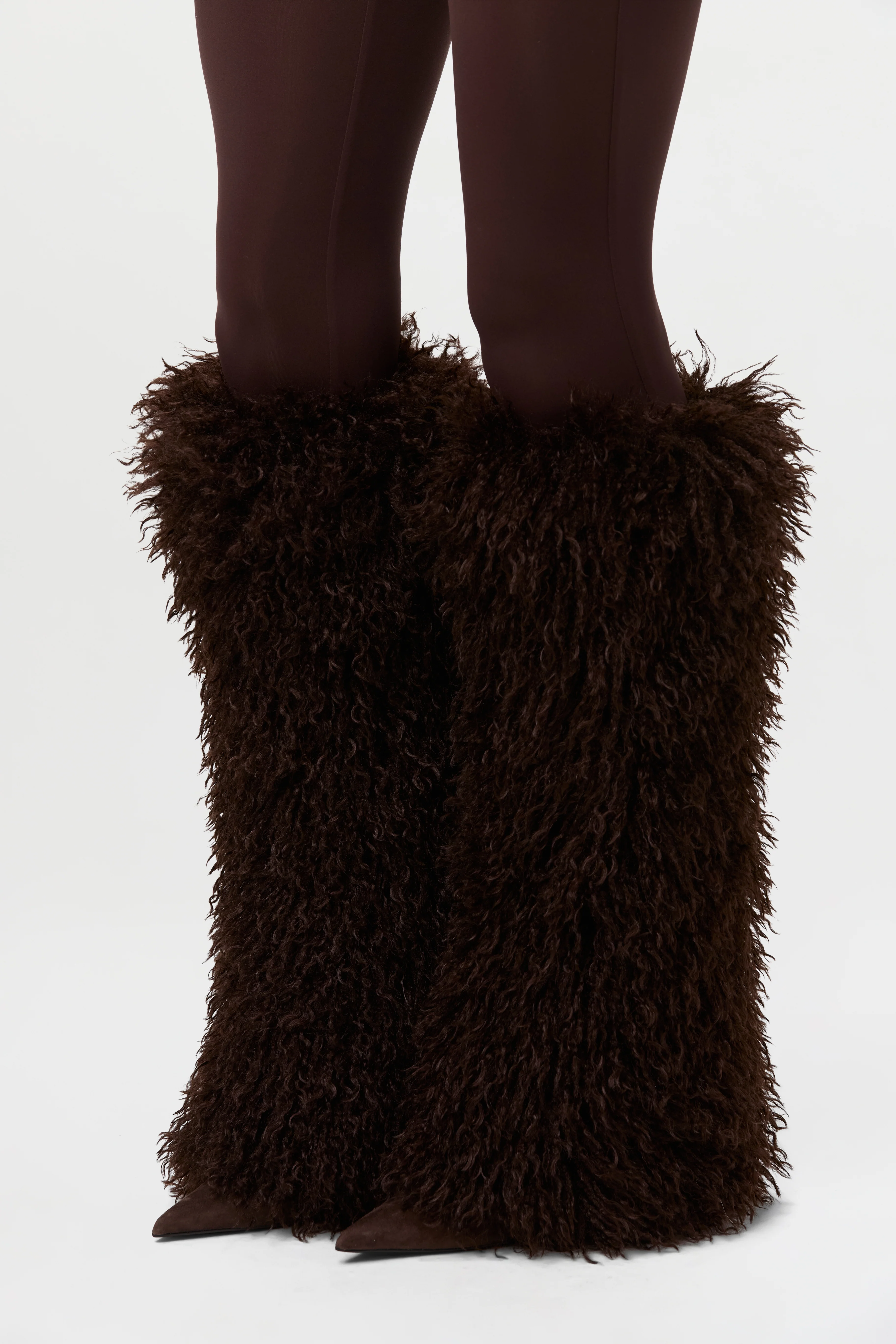 Faux Fur Plush Leg Warmers - Image 8