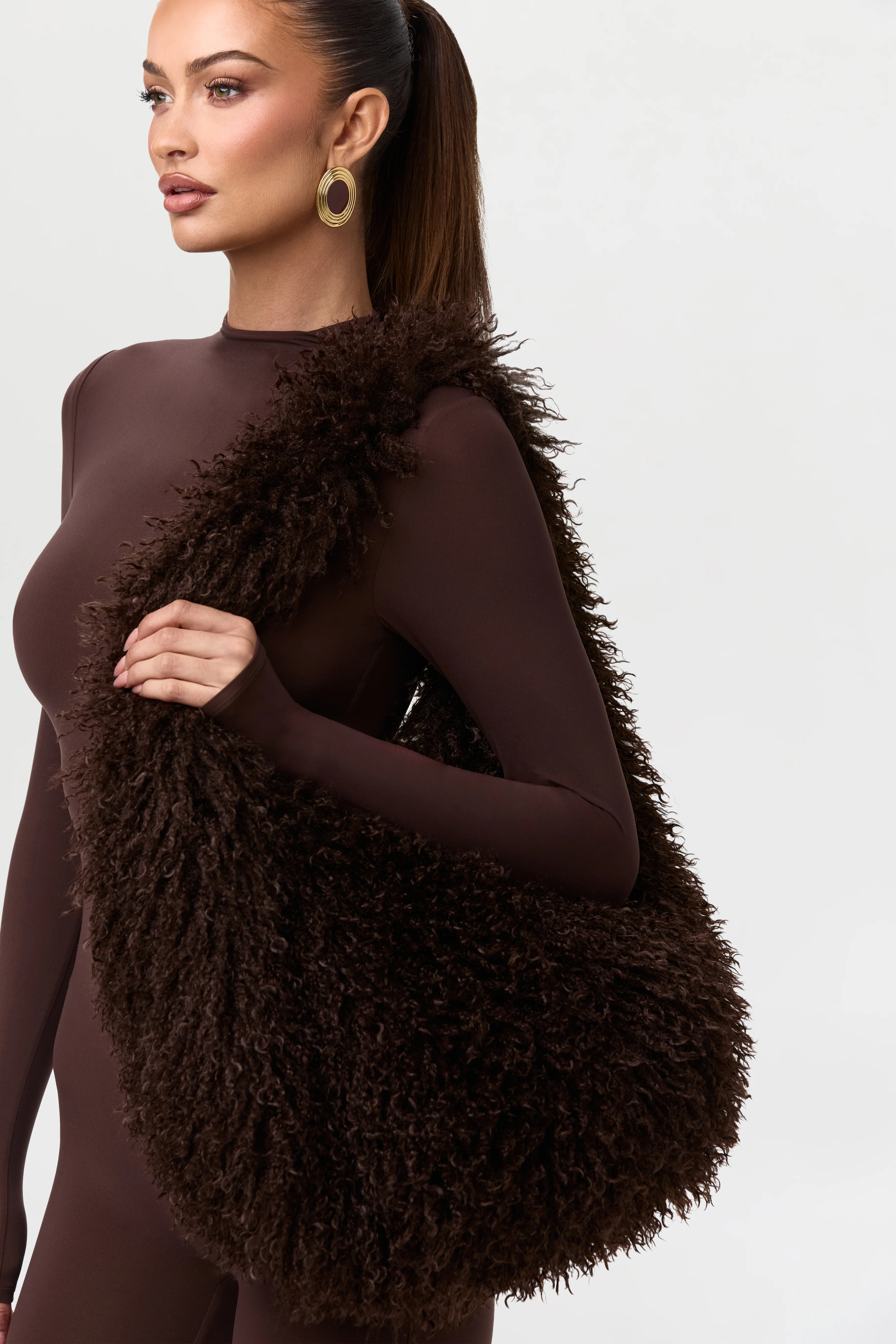 Faux Fur Plush Shoulder Bag - Image 23