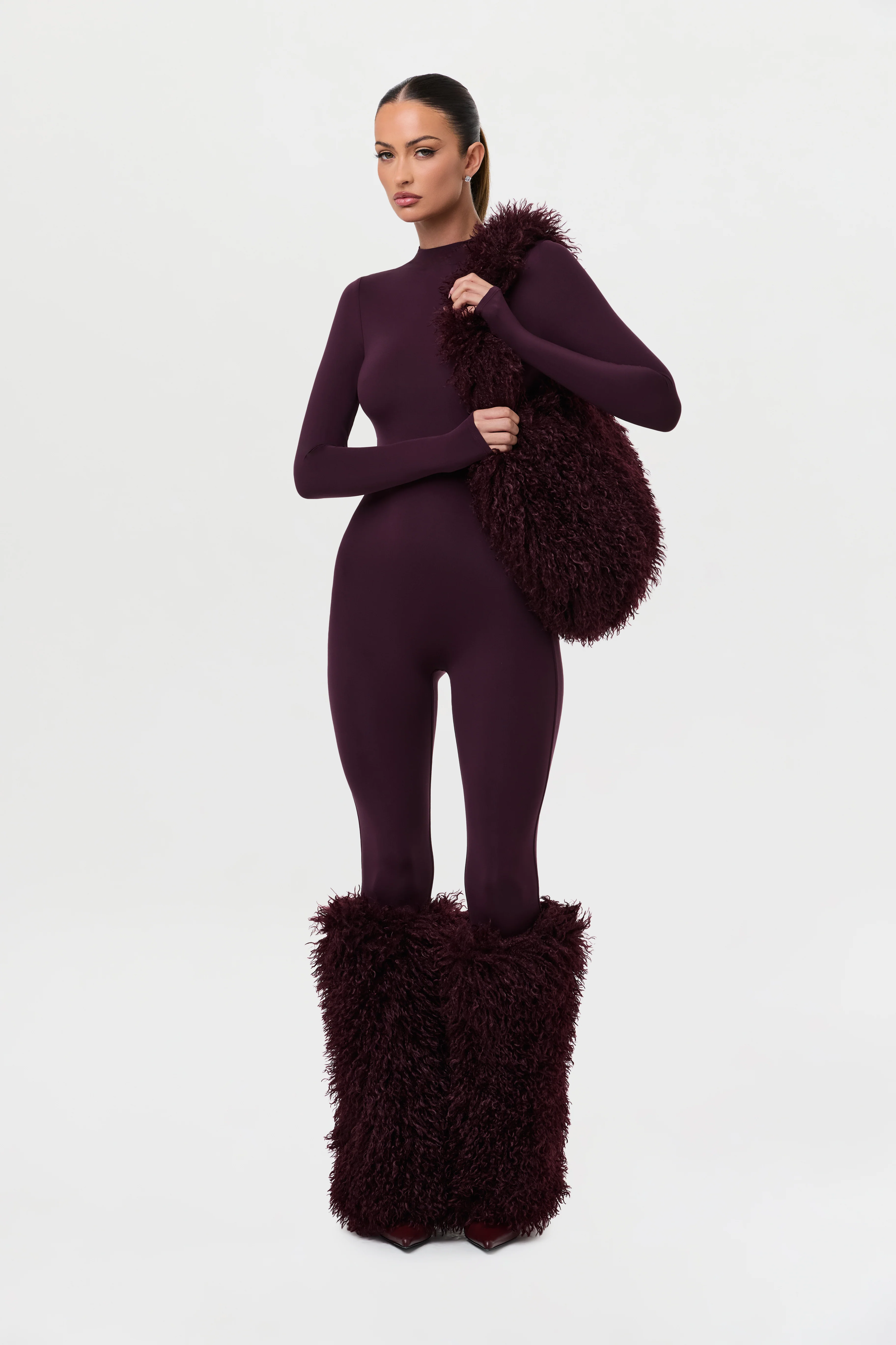 Faux Fur Plush Shoulder Bag - Image 27