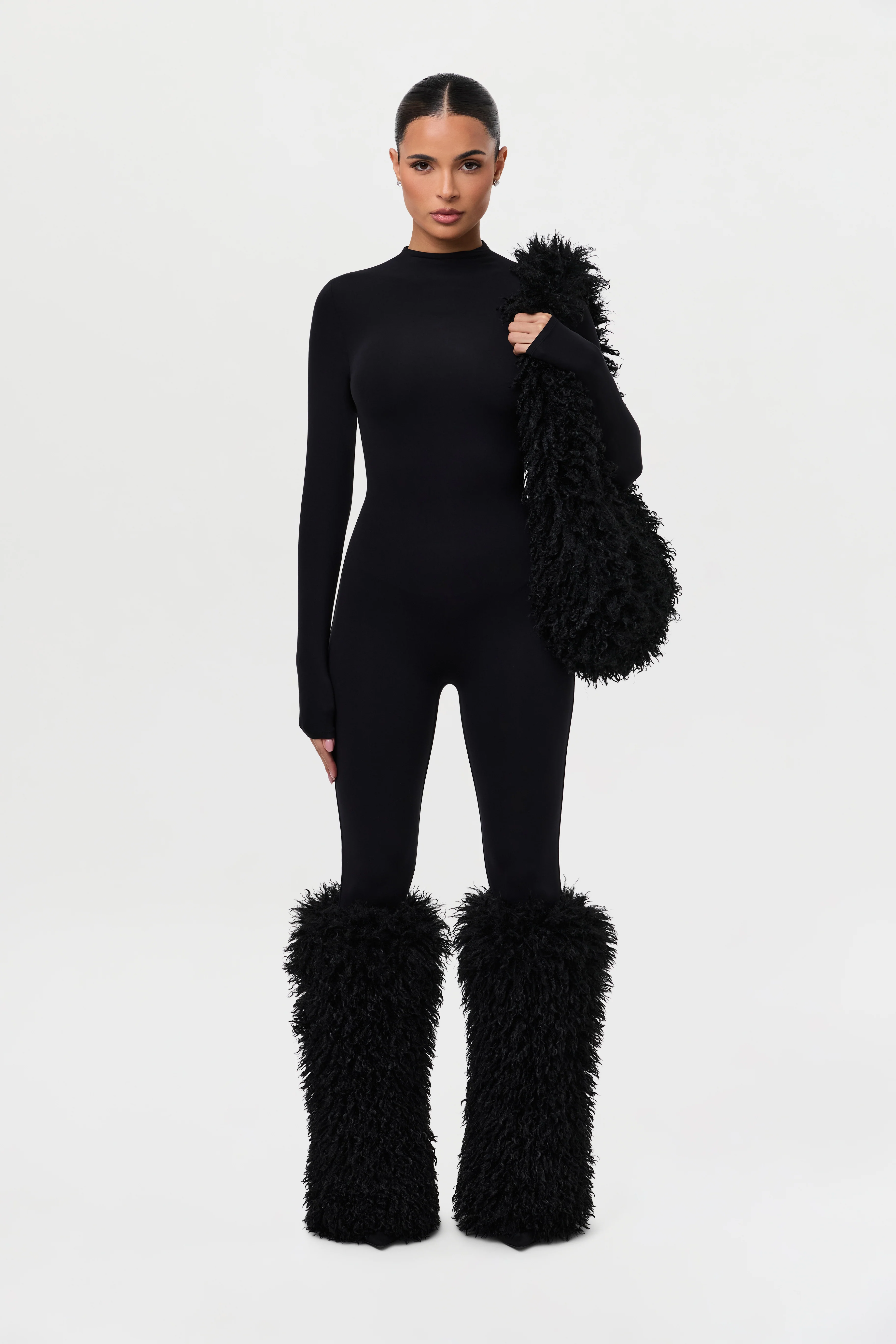 Faux Fur Plush Shoulder Bag - Image 4