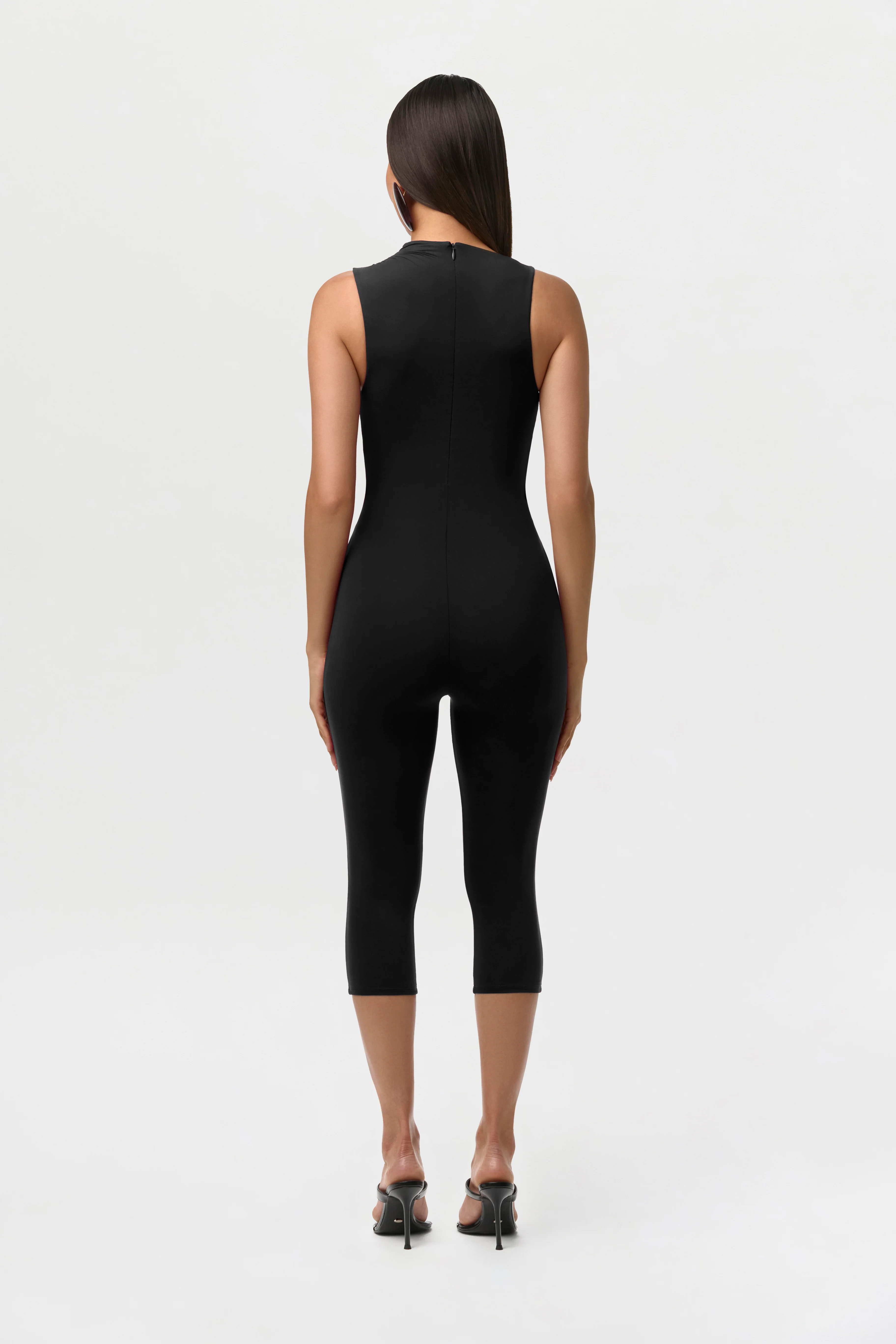 Naked Sleeveless Capri Jumpsuit - Image 4
