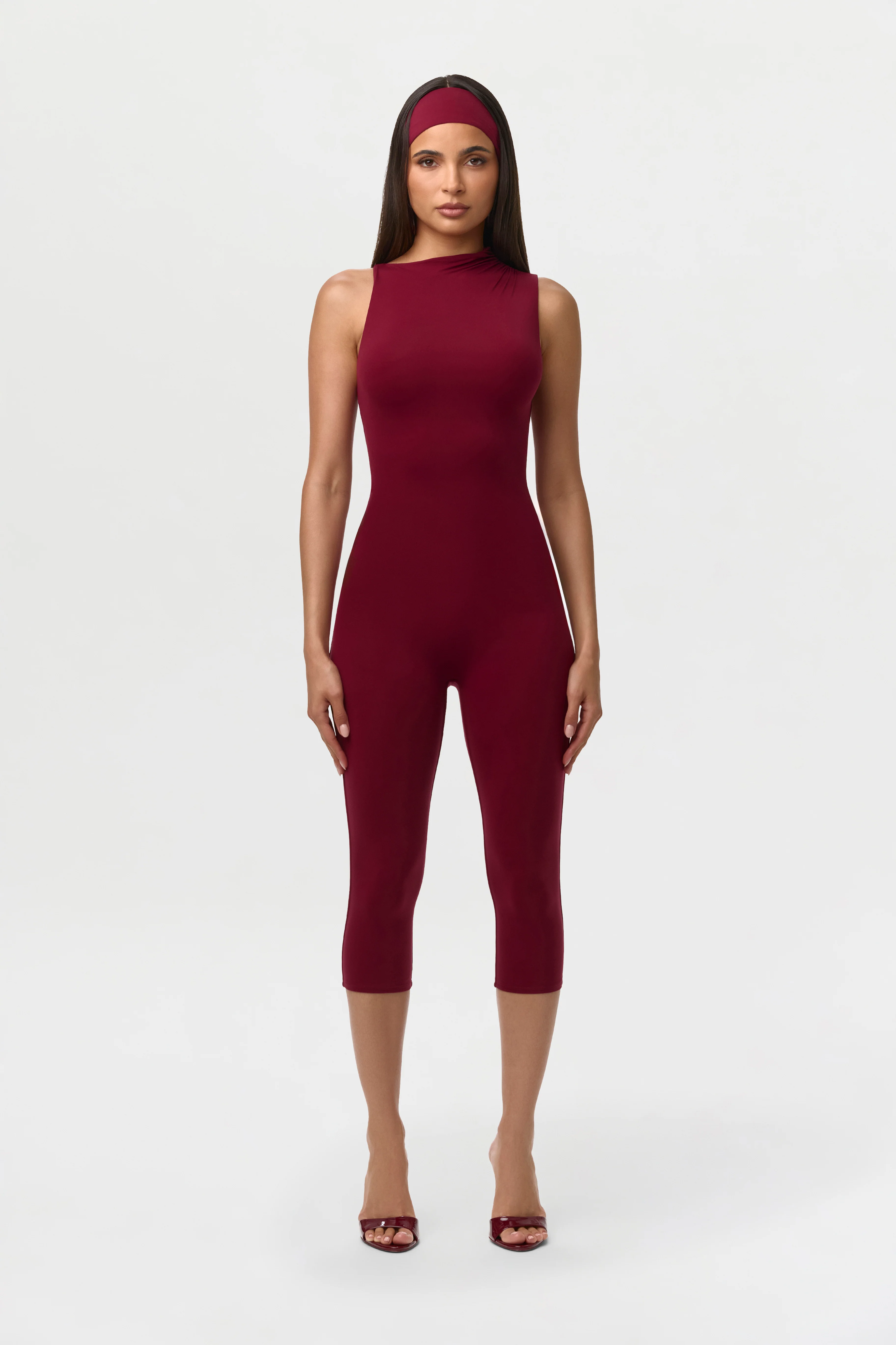 Naked Sleeveless Capri Jumpsuit - Image 6