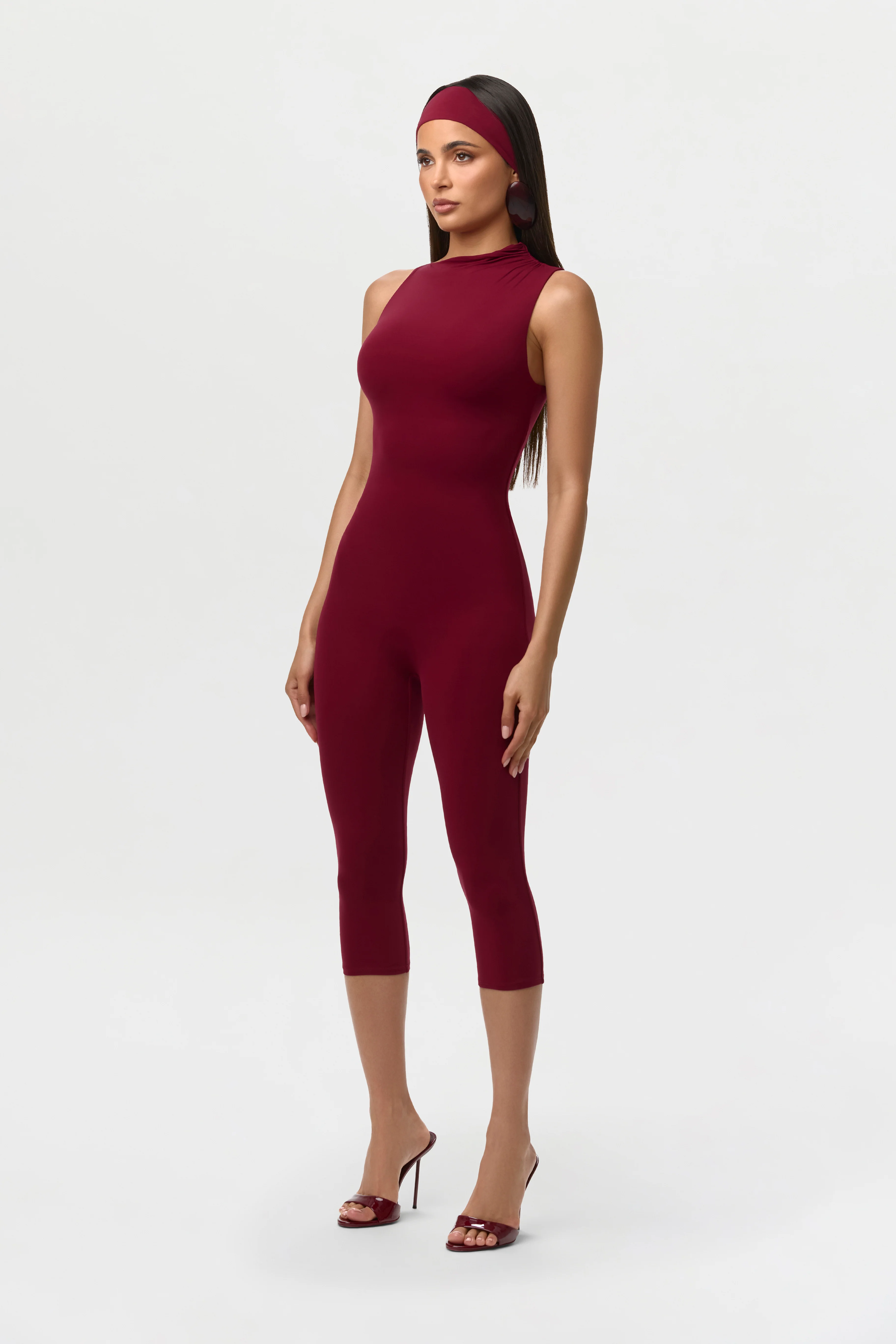 Naked Sleeveless Capri Jumpsuit - Image 7
