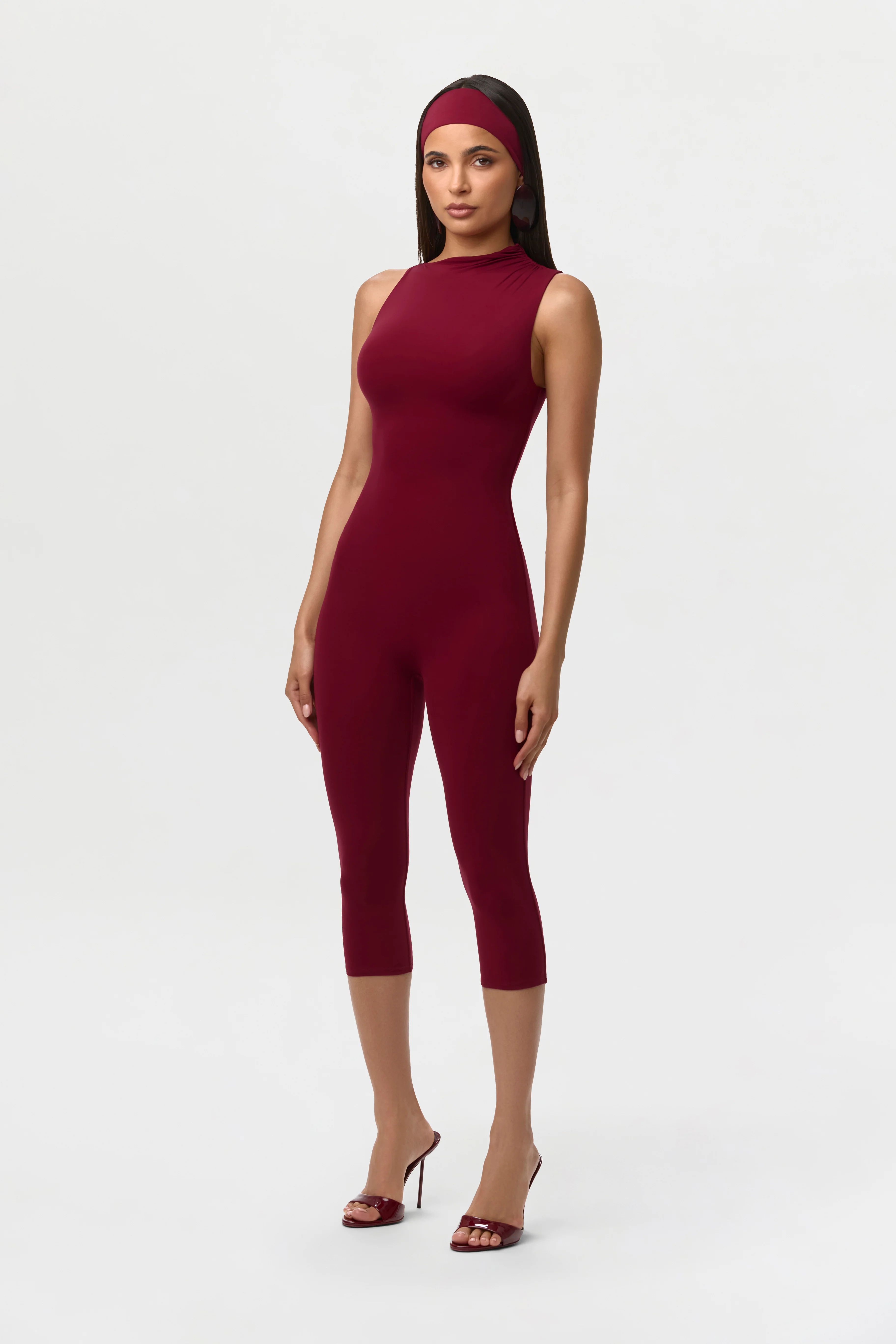 Naked Sleeveless Capri Jumpsuit - Image 8