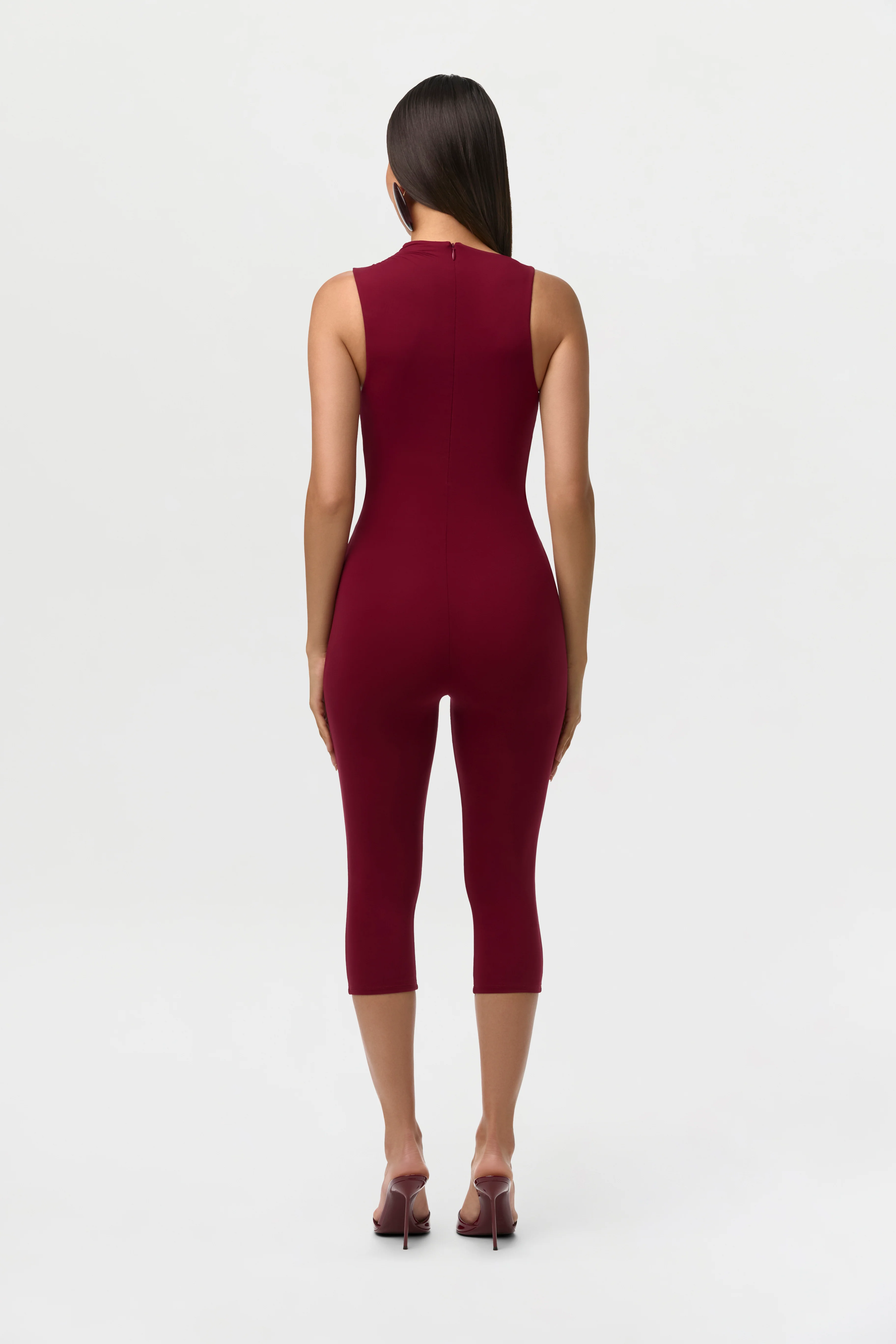 Naked Sleeveless Capri Jumpsuit - Image 9