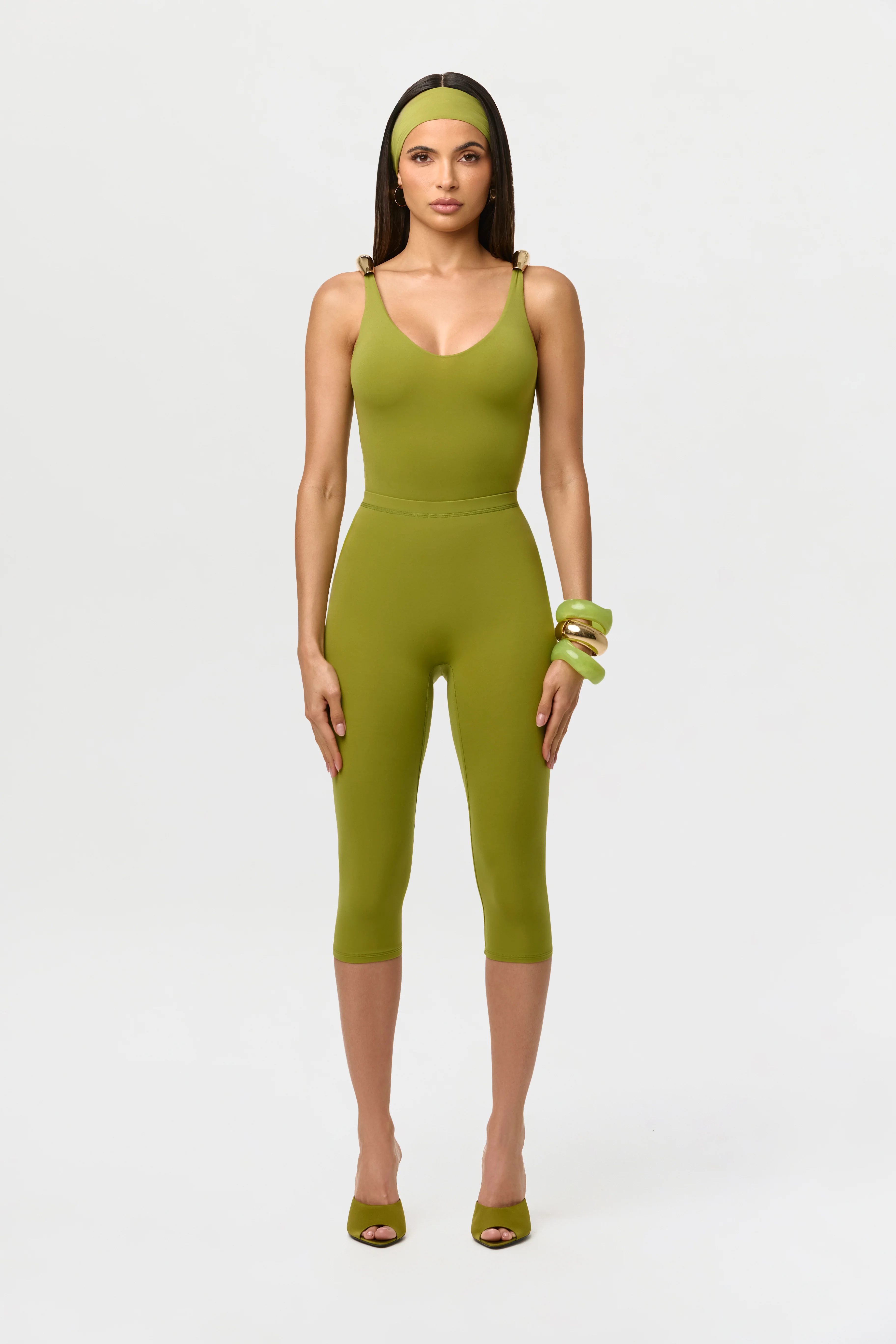 Naked Gold Shoulder Tank Bodysuit - Image 4