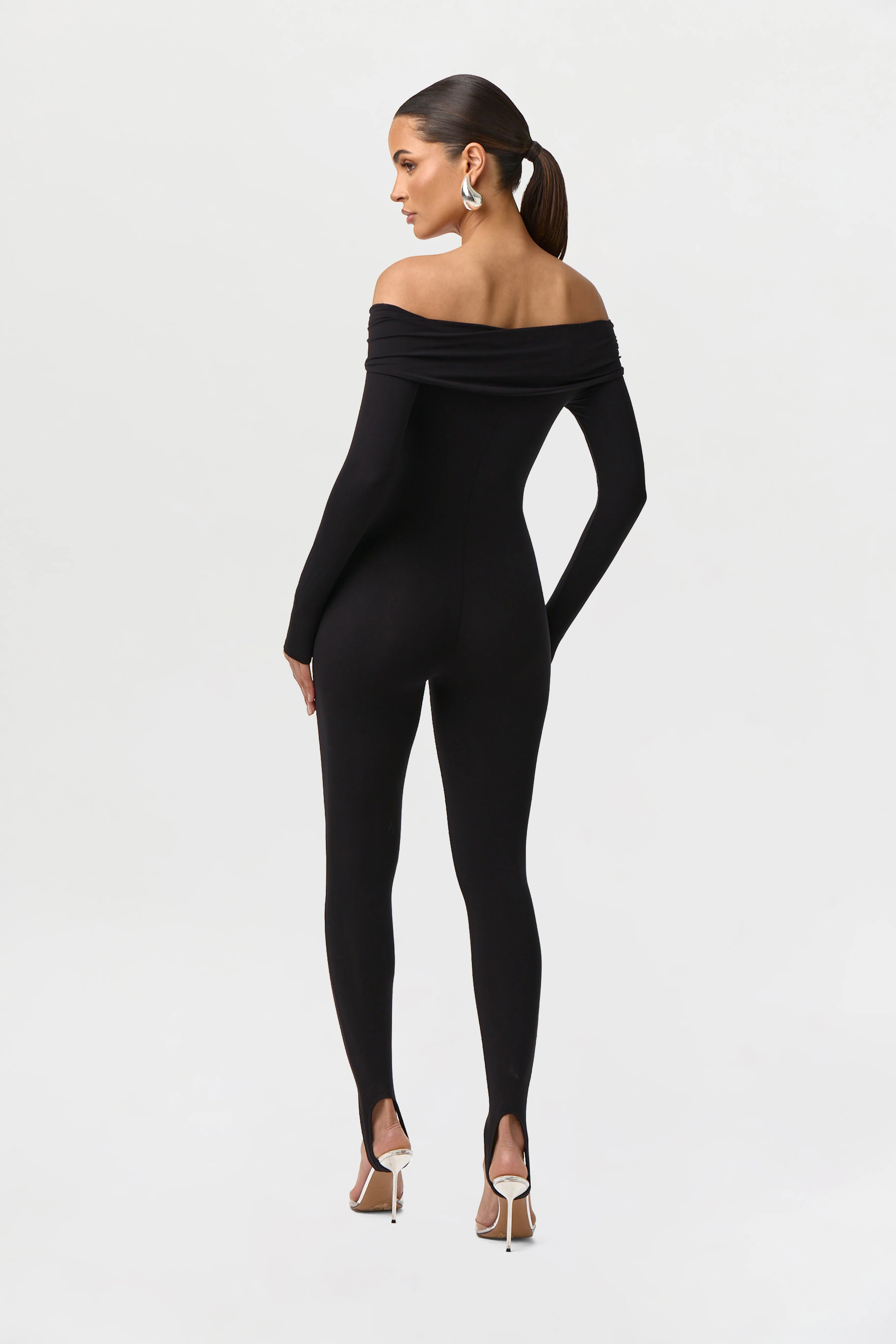Naked Off-Shoulder Tie Jumpsuit Petite - Image 3