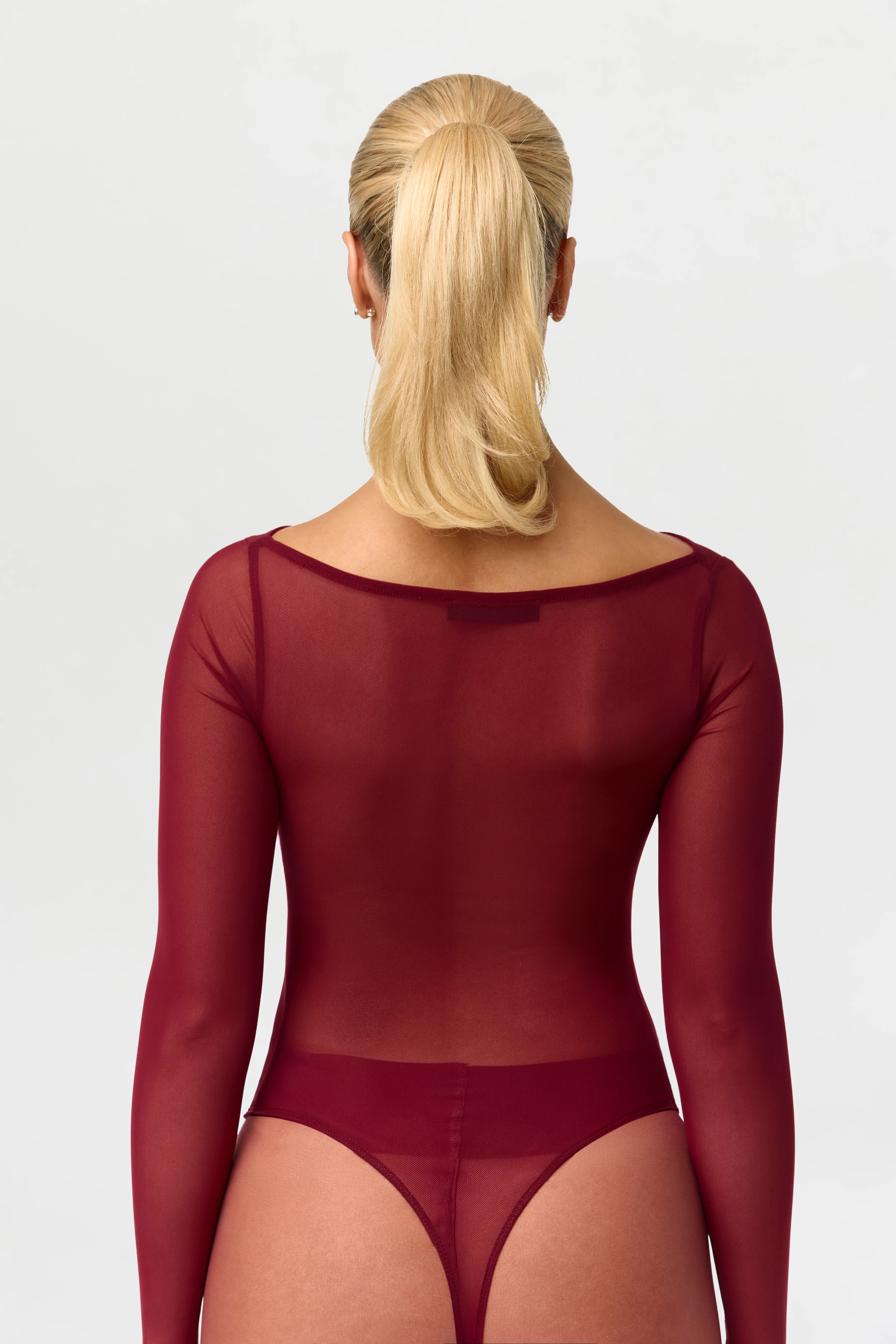 Naked Mesh Boatneck Bodysuit - Image 6