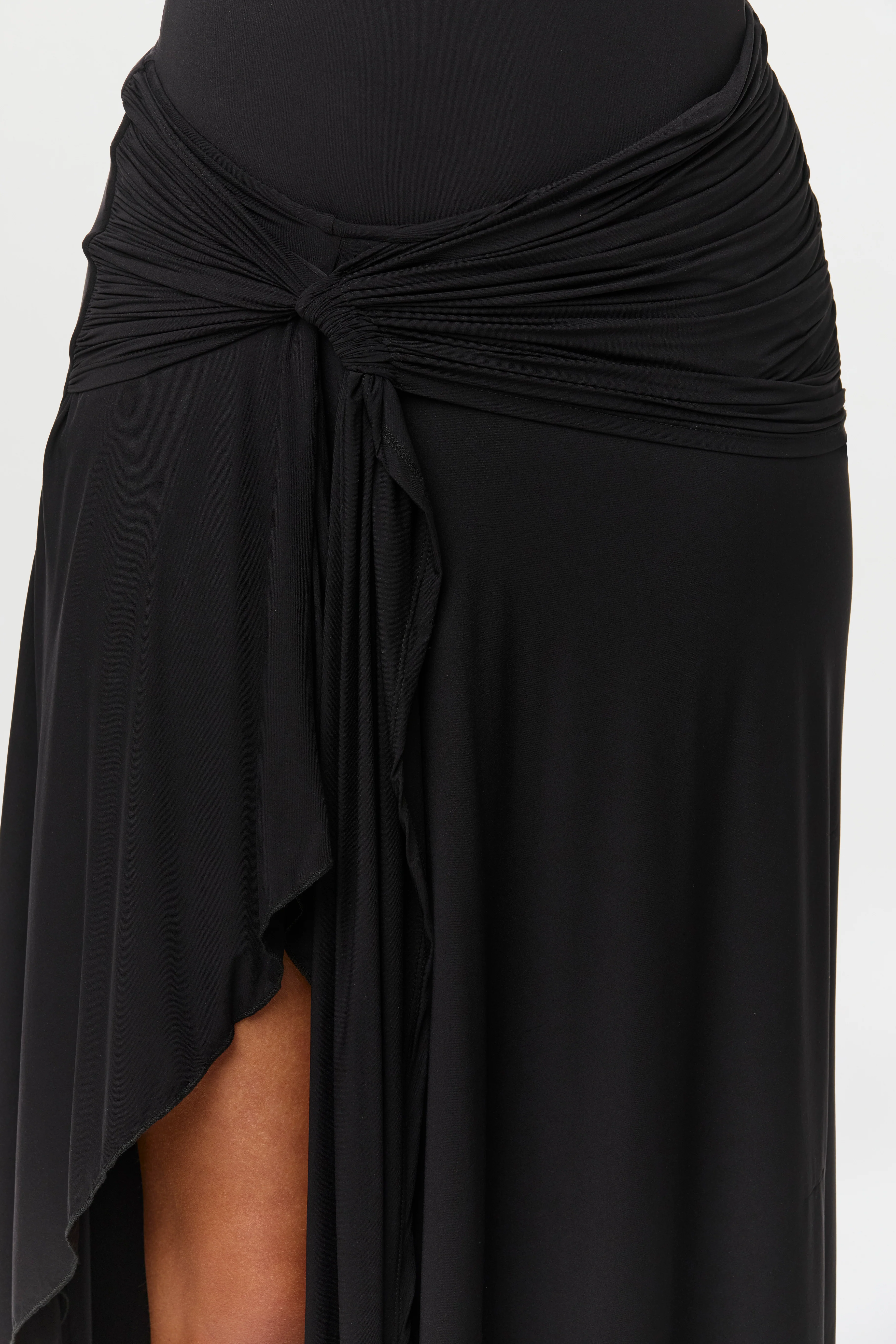 Naked Asymmetric Midi Skirt - Image 3