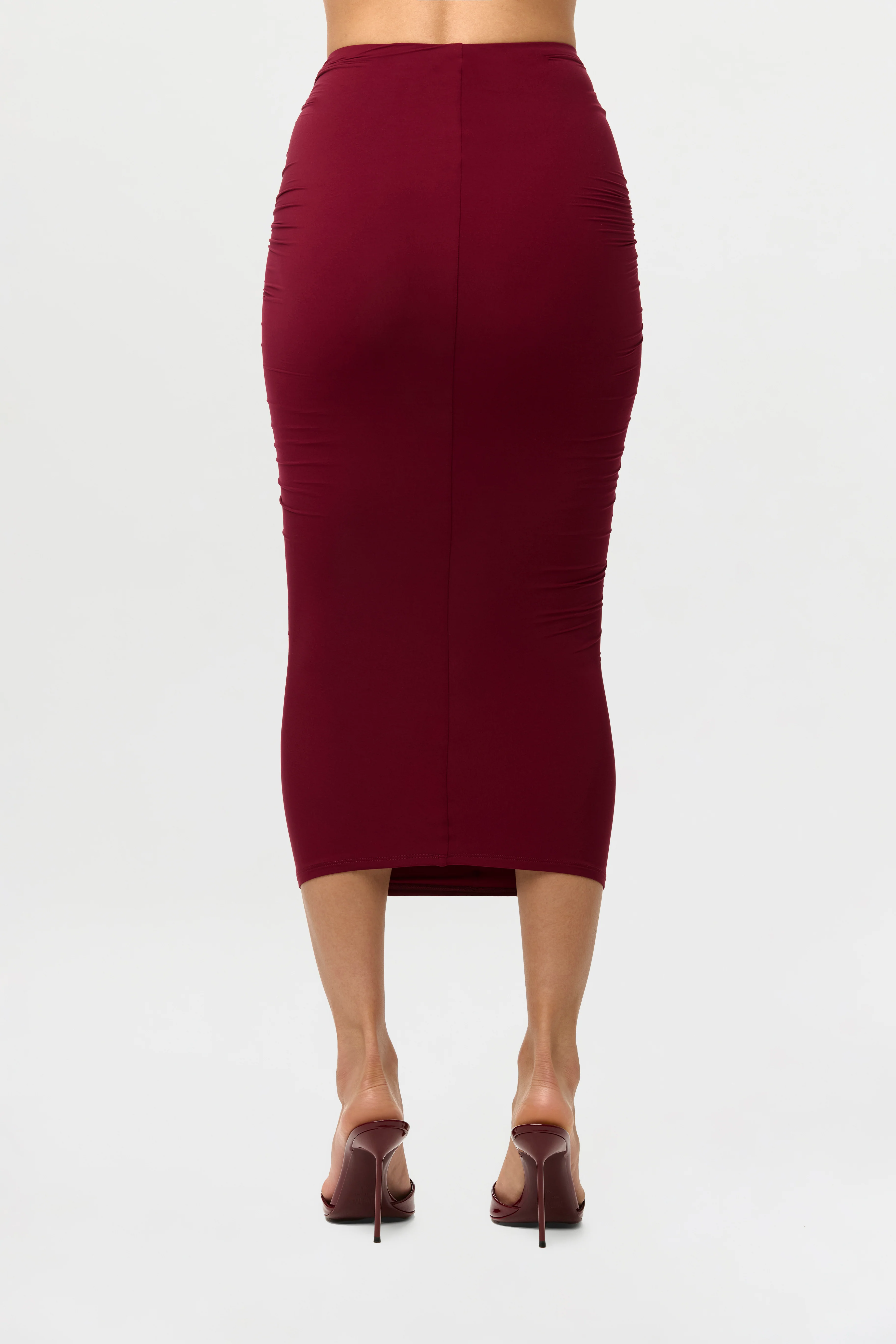 Naked Drape Midi Skirt - Image 12