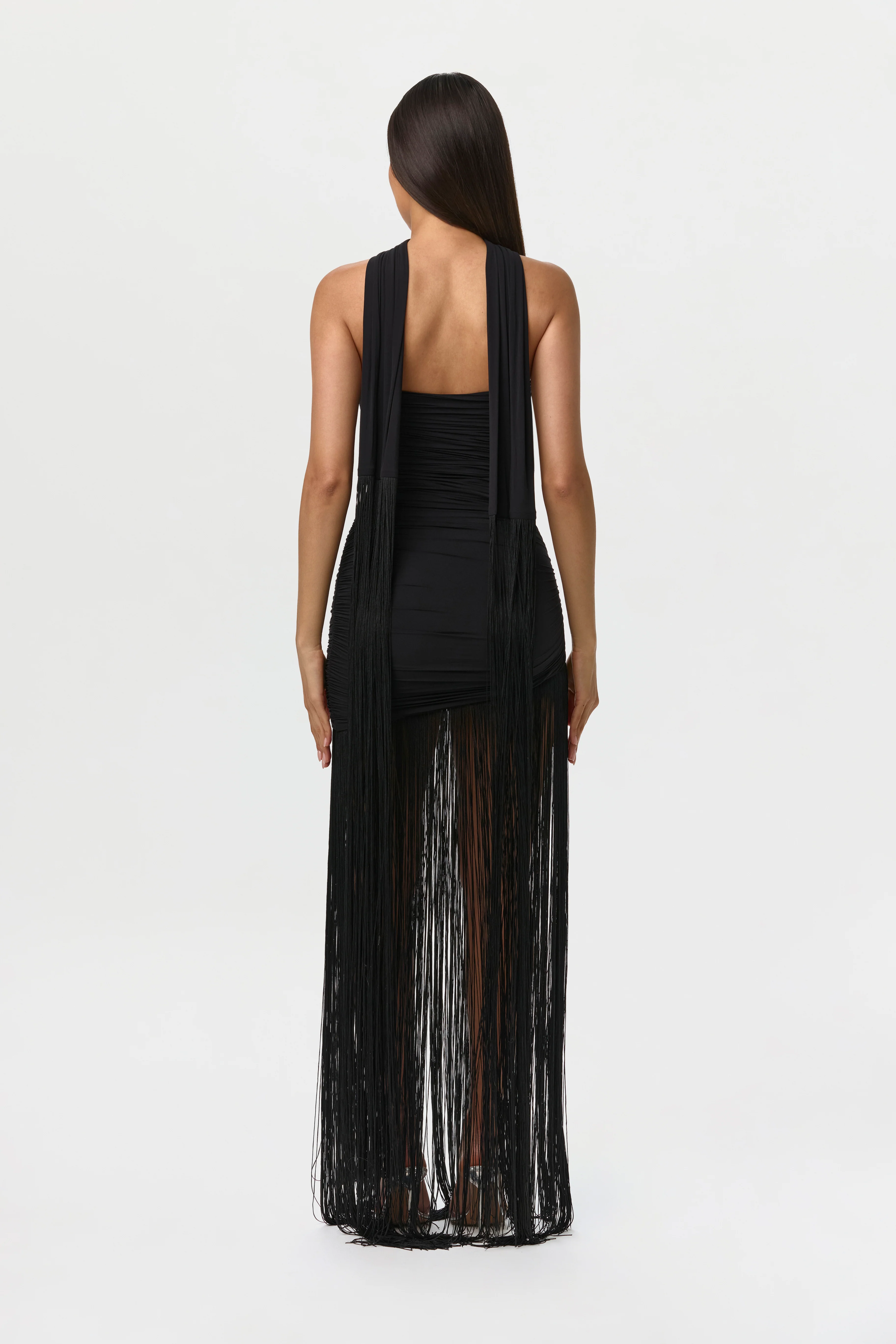Naked Fringe Mini Dress - Image 4