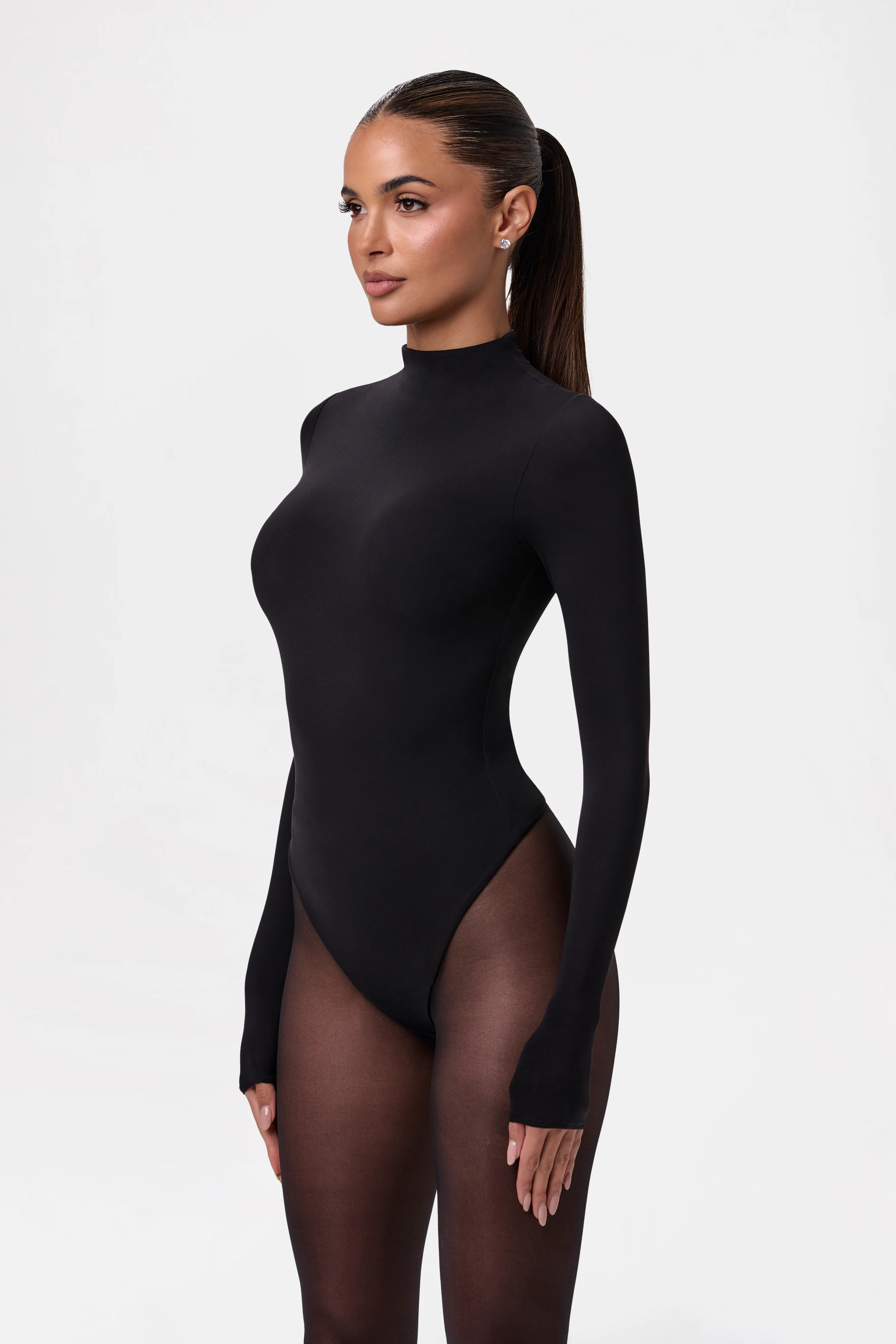 Naked Mock Neck Bodysuit - Image 11