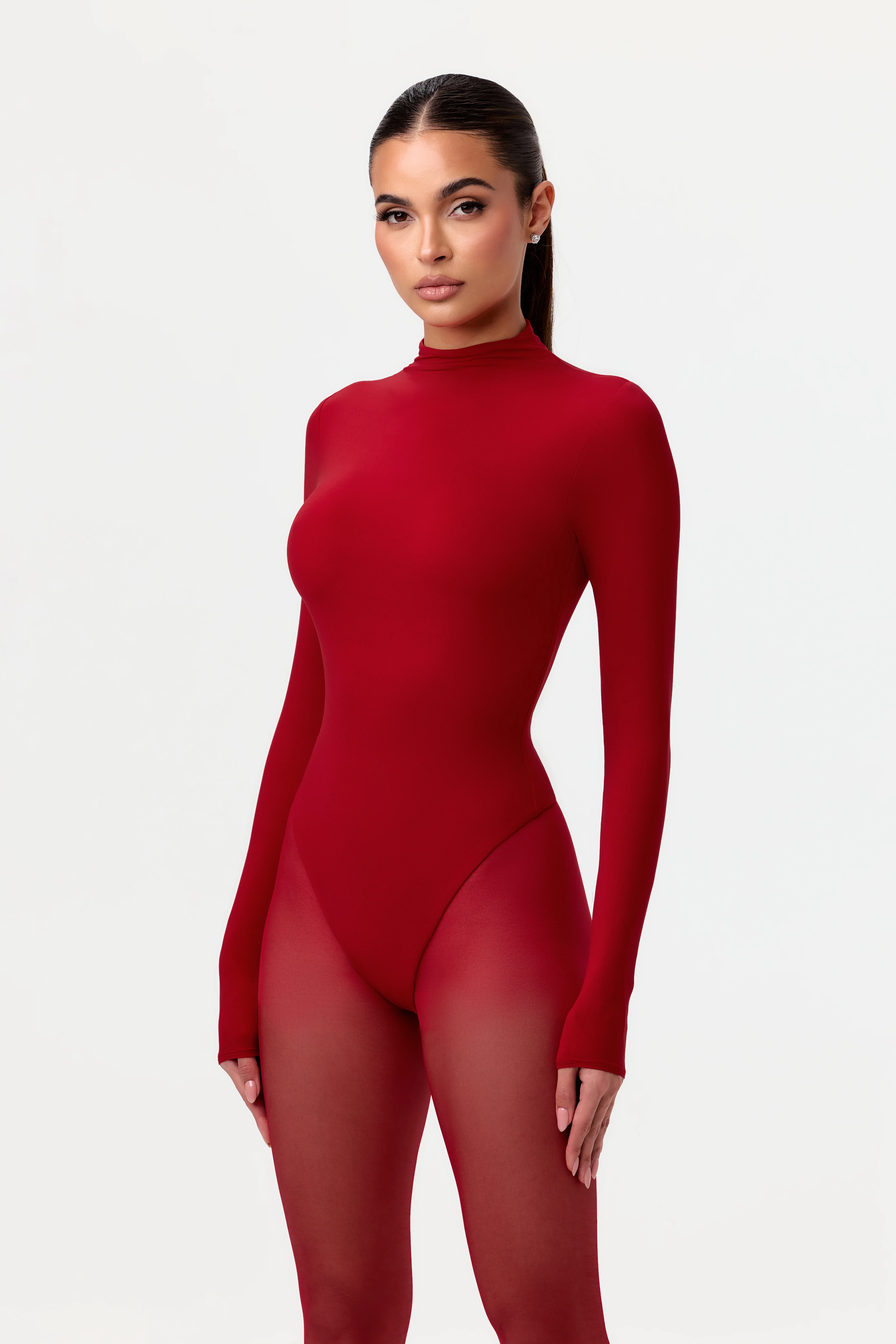 Naked Mock Neck Bodysuit - Image 14