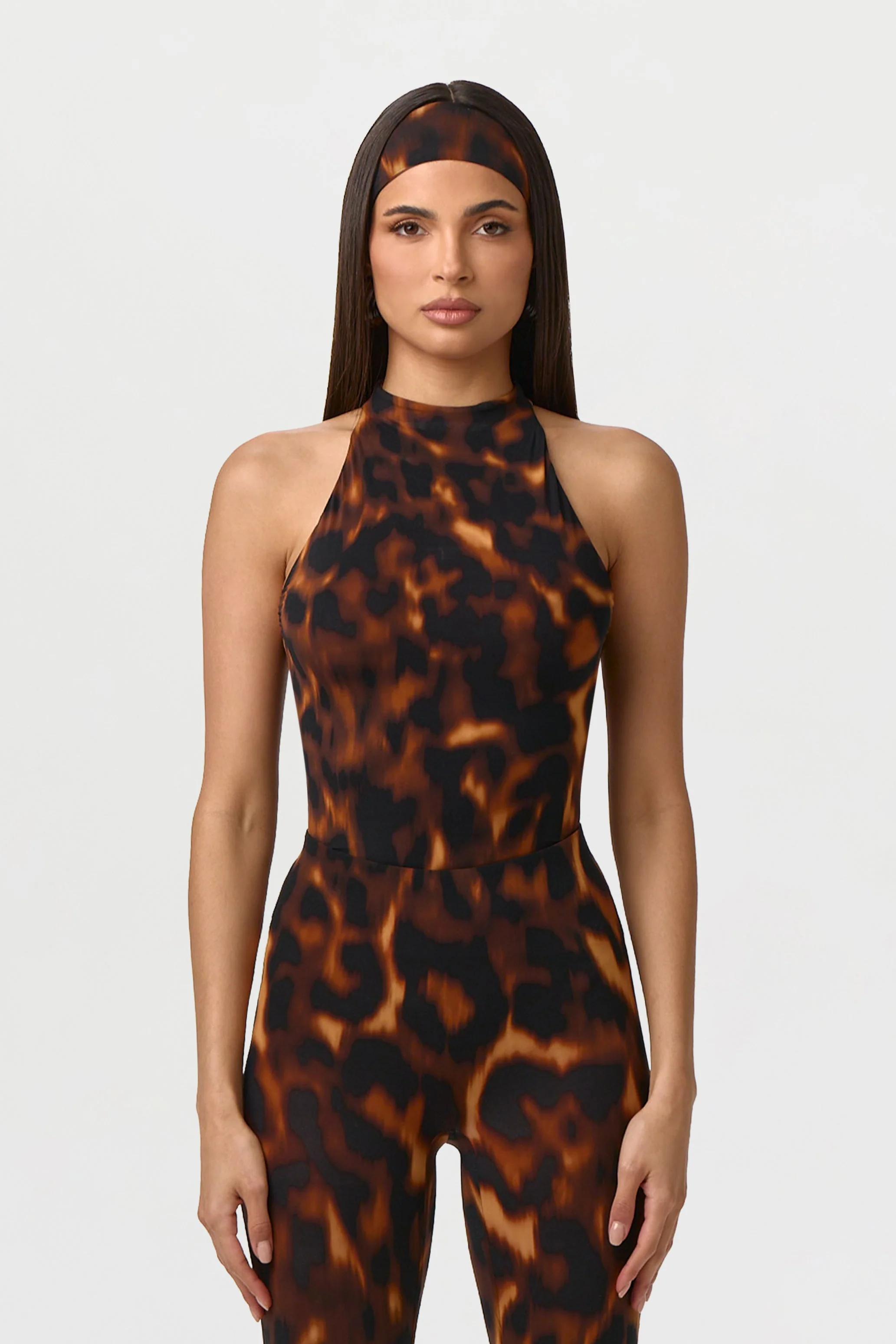 Naked Print Racerback Bodysuit - Image 10
