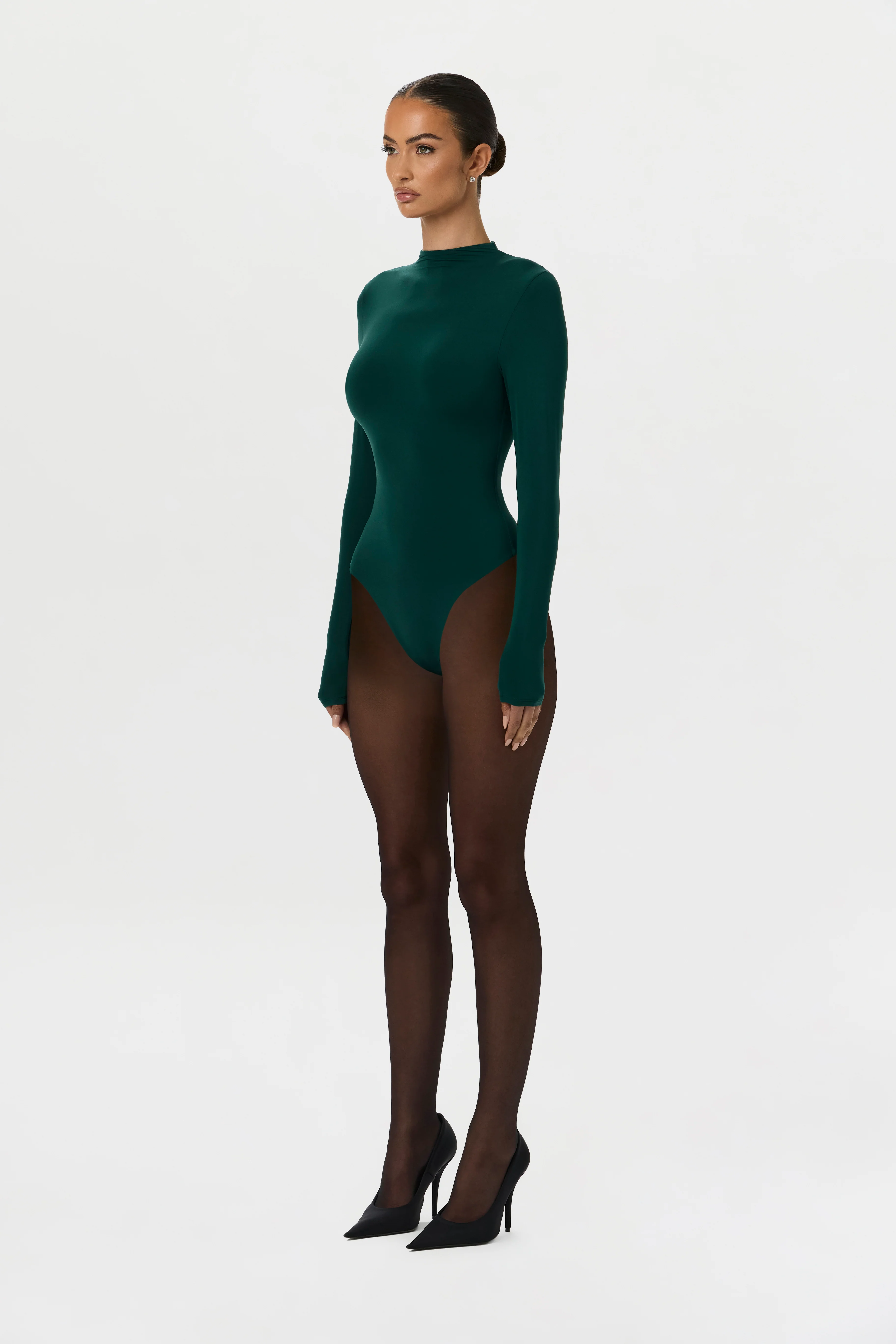 Naked Mock Neck Bodysuit - Image 20