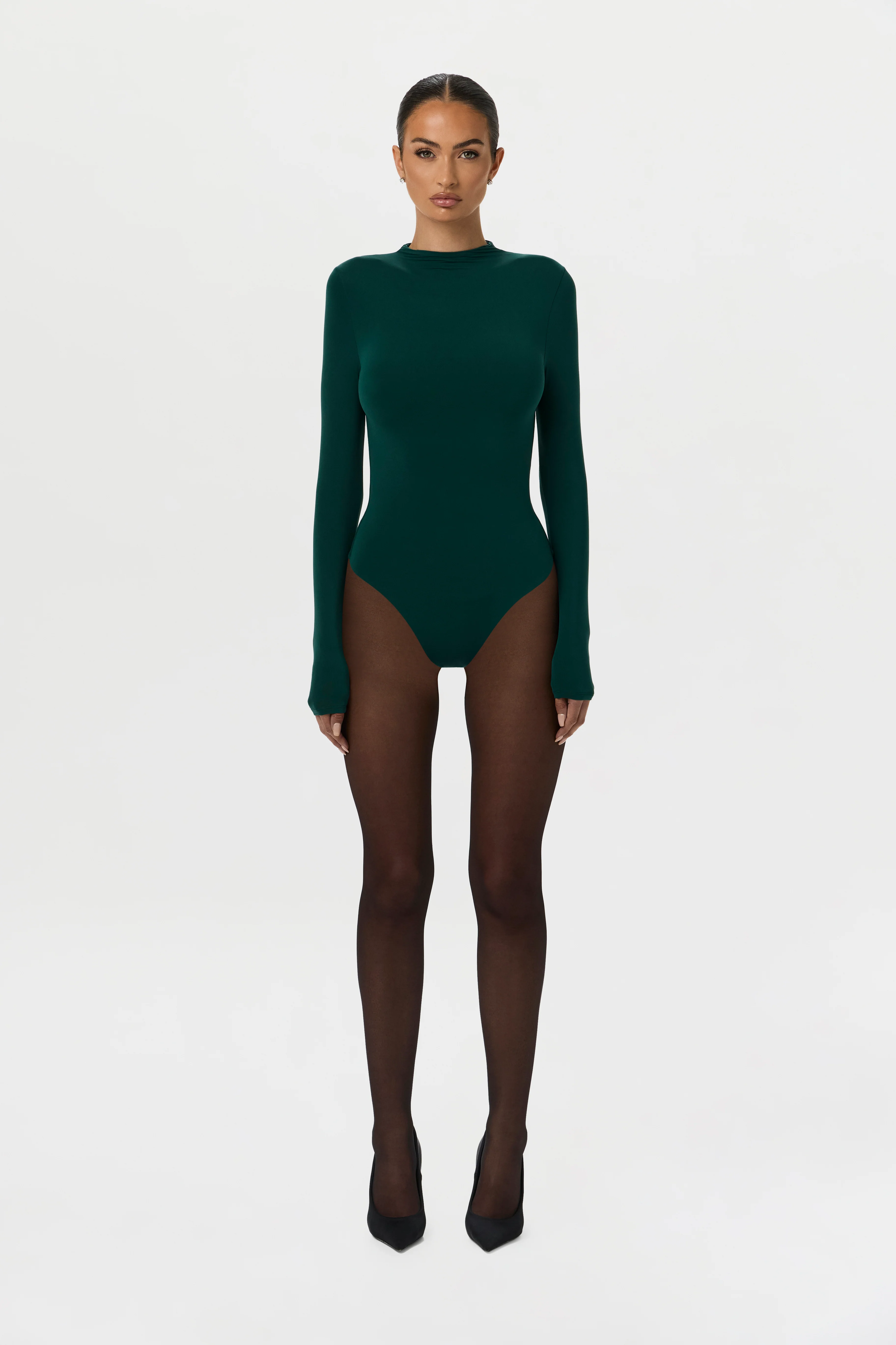 Naked Mock Neck Bodysuit - Image 21
