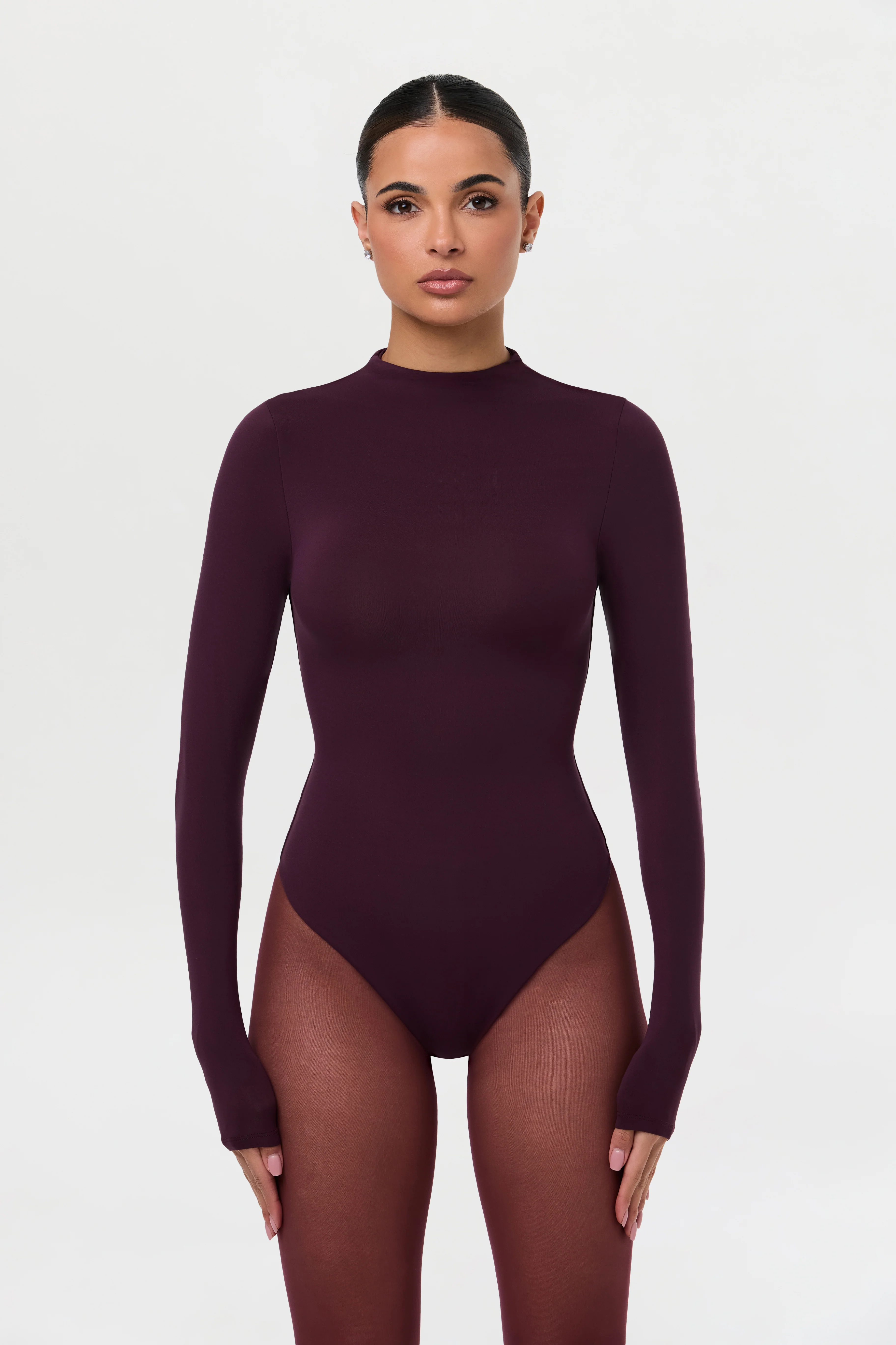 Naked Mock Neck Bodysuit - Image 25