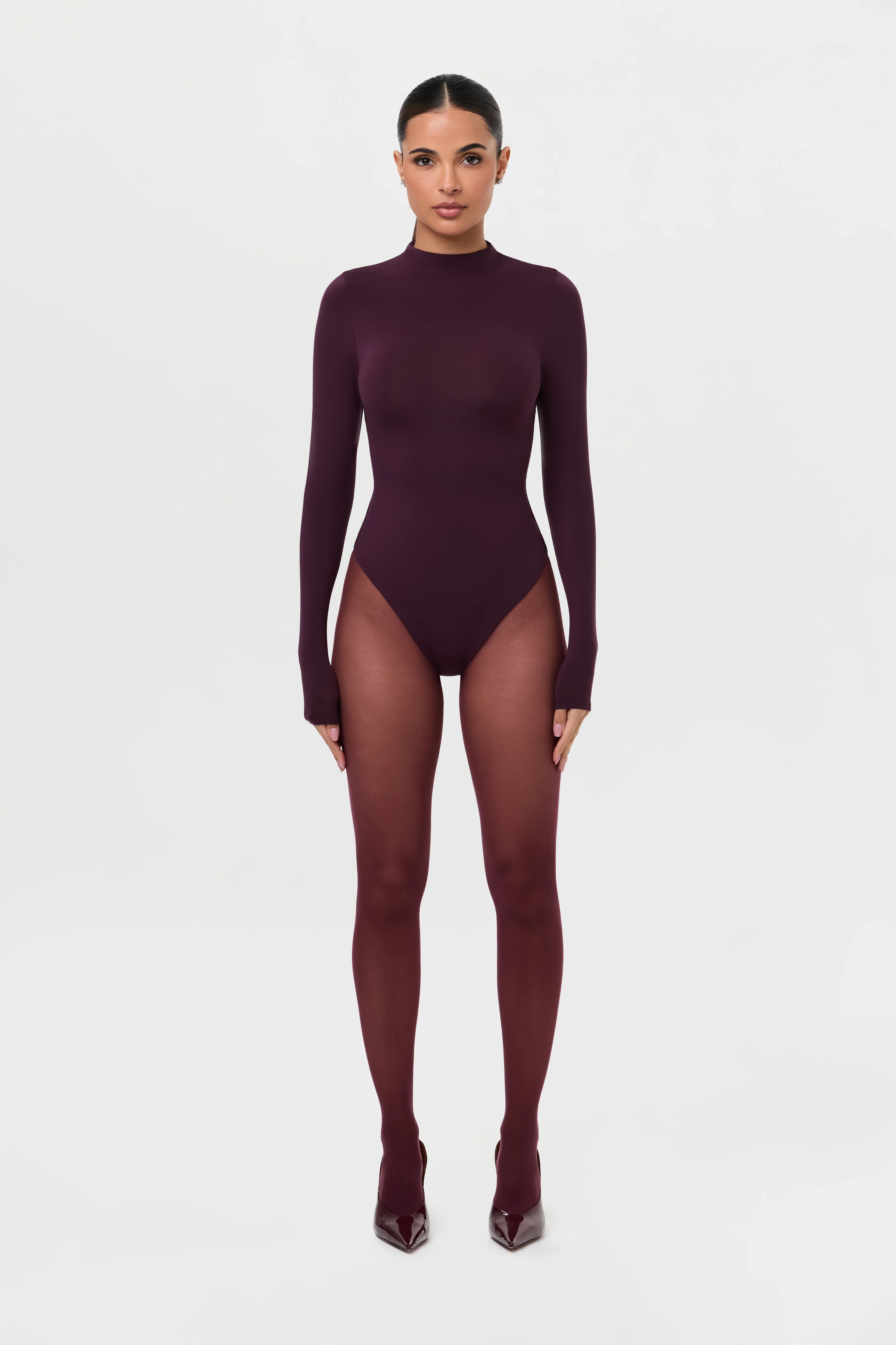 Naked Mock Neck Bodysuit - Image 26