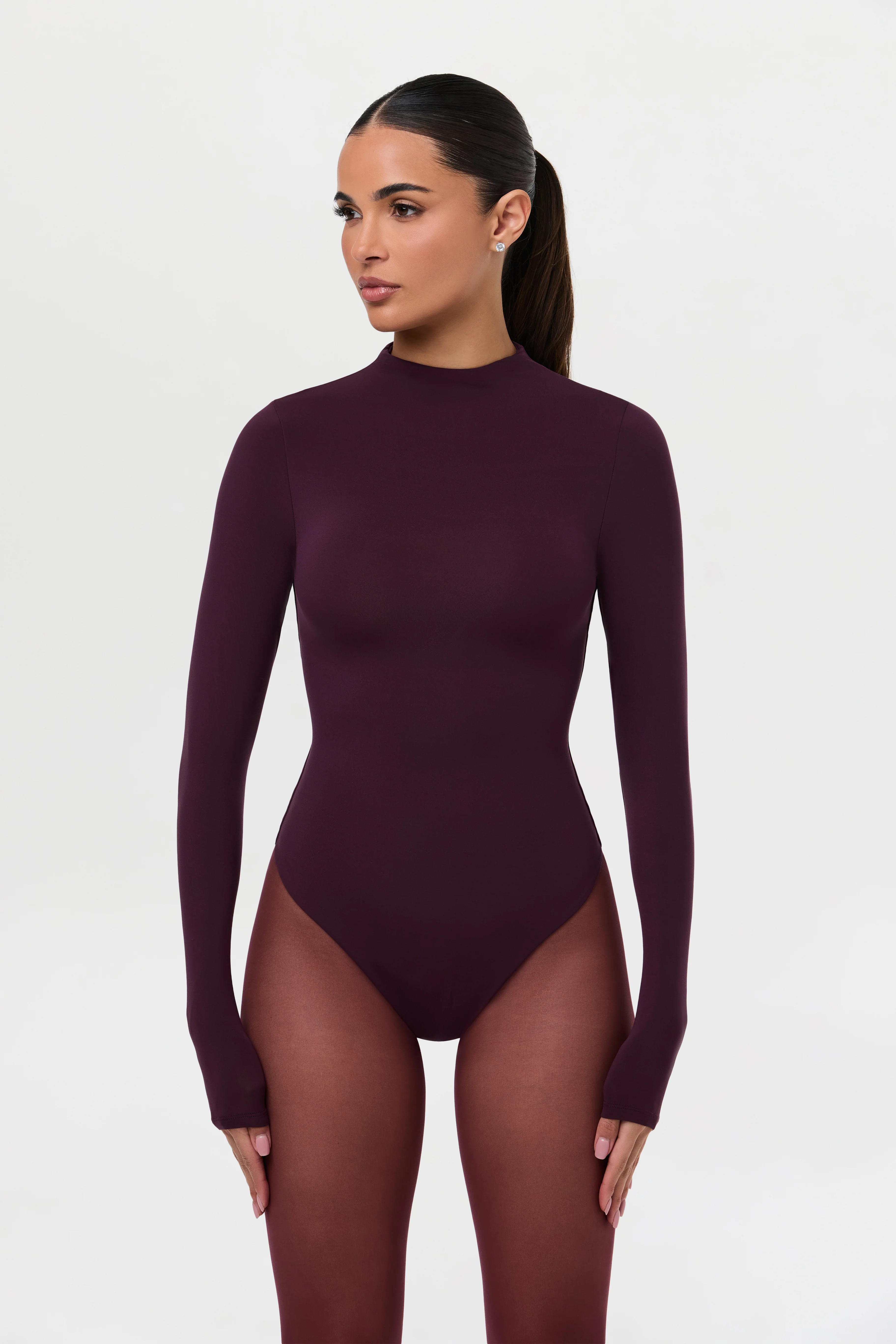 Naked Mock Neck Bodysuit - Image 27
