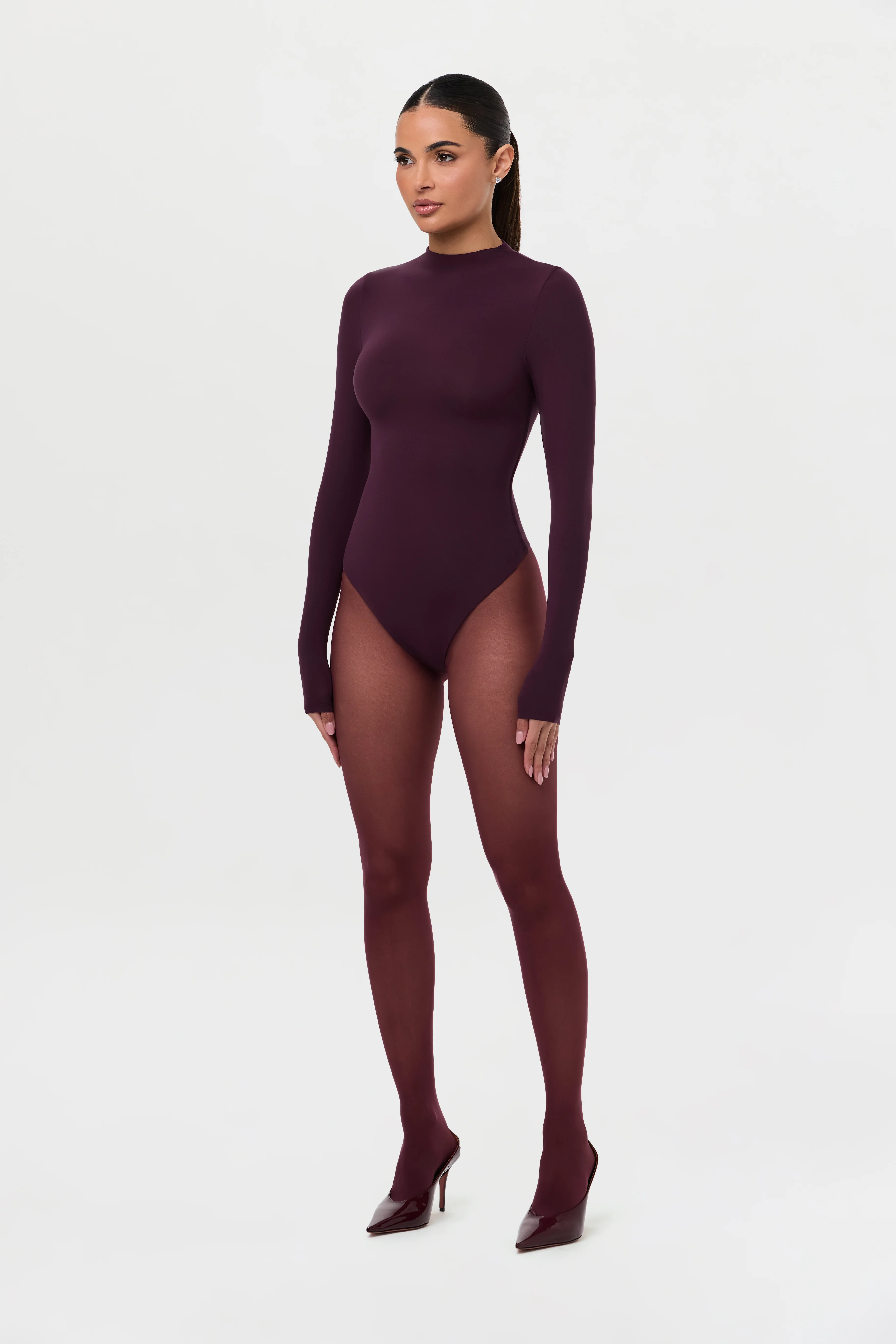 Naked Mock Neck Bodysuit - Image 28