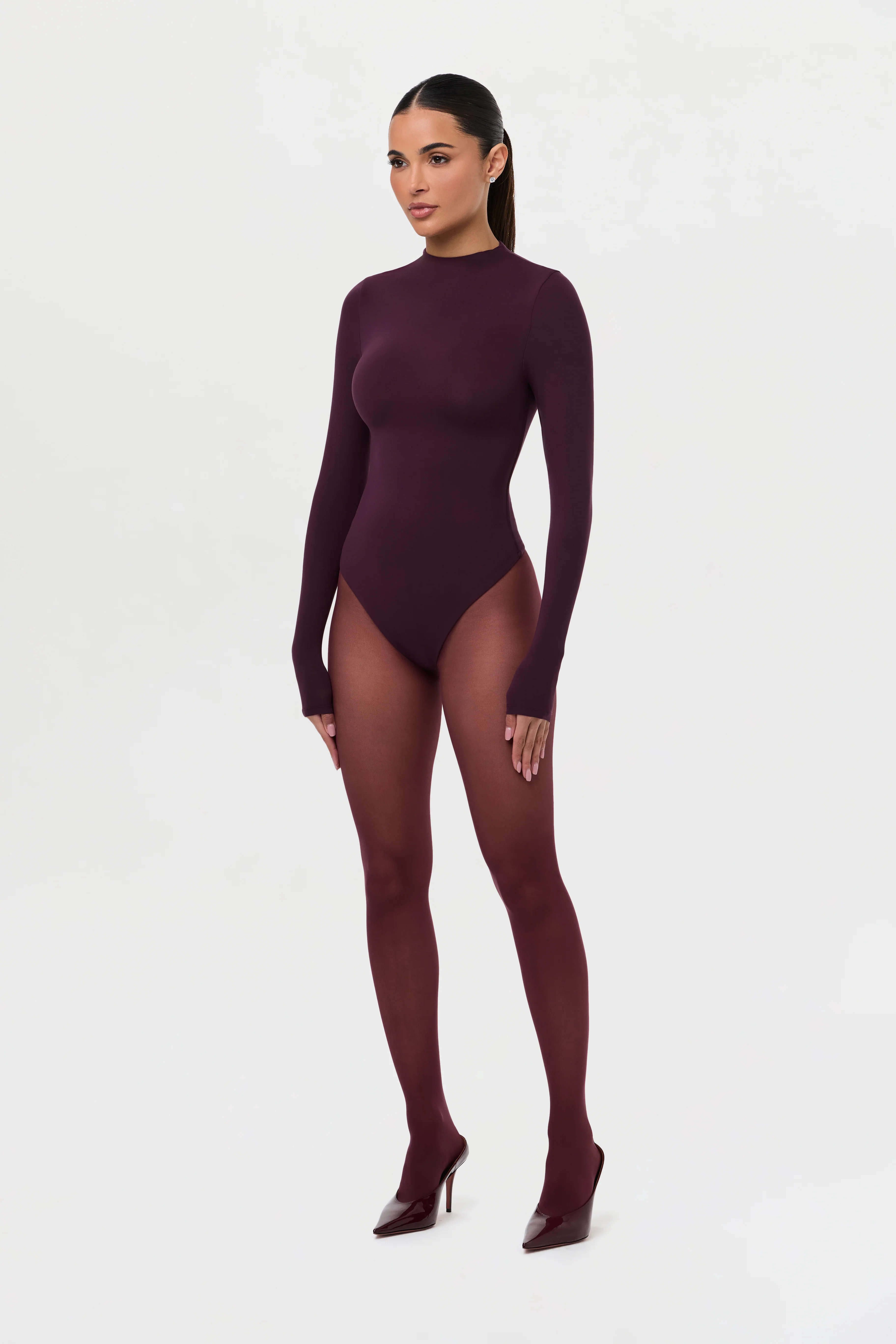 Naked Mock Neck Bodysuit - Image 30