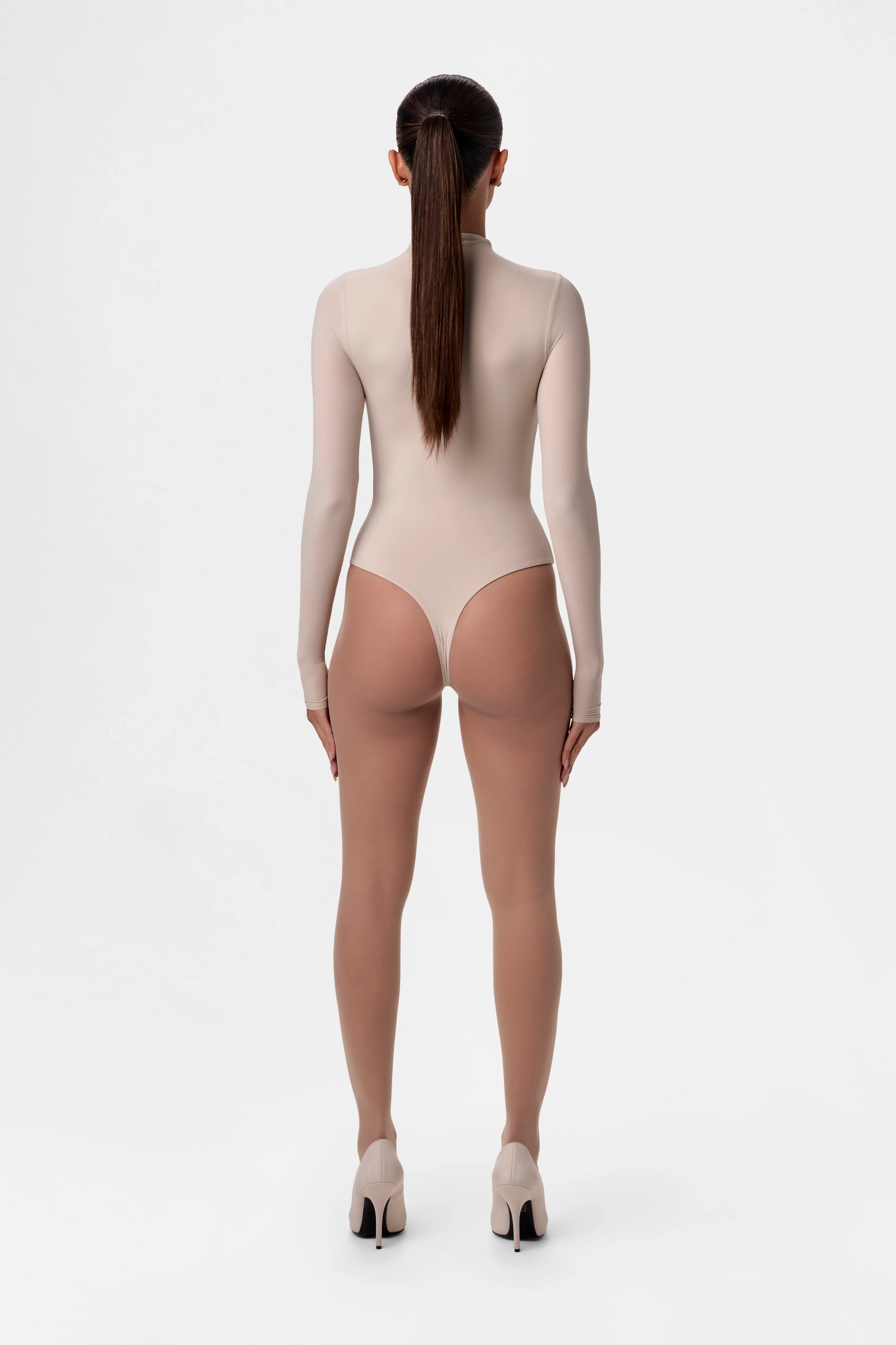 Naked Mock Neck Bodysuit - Image 35