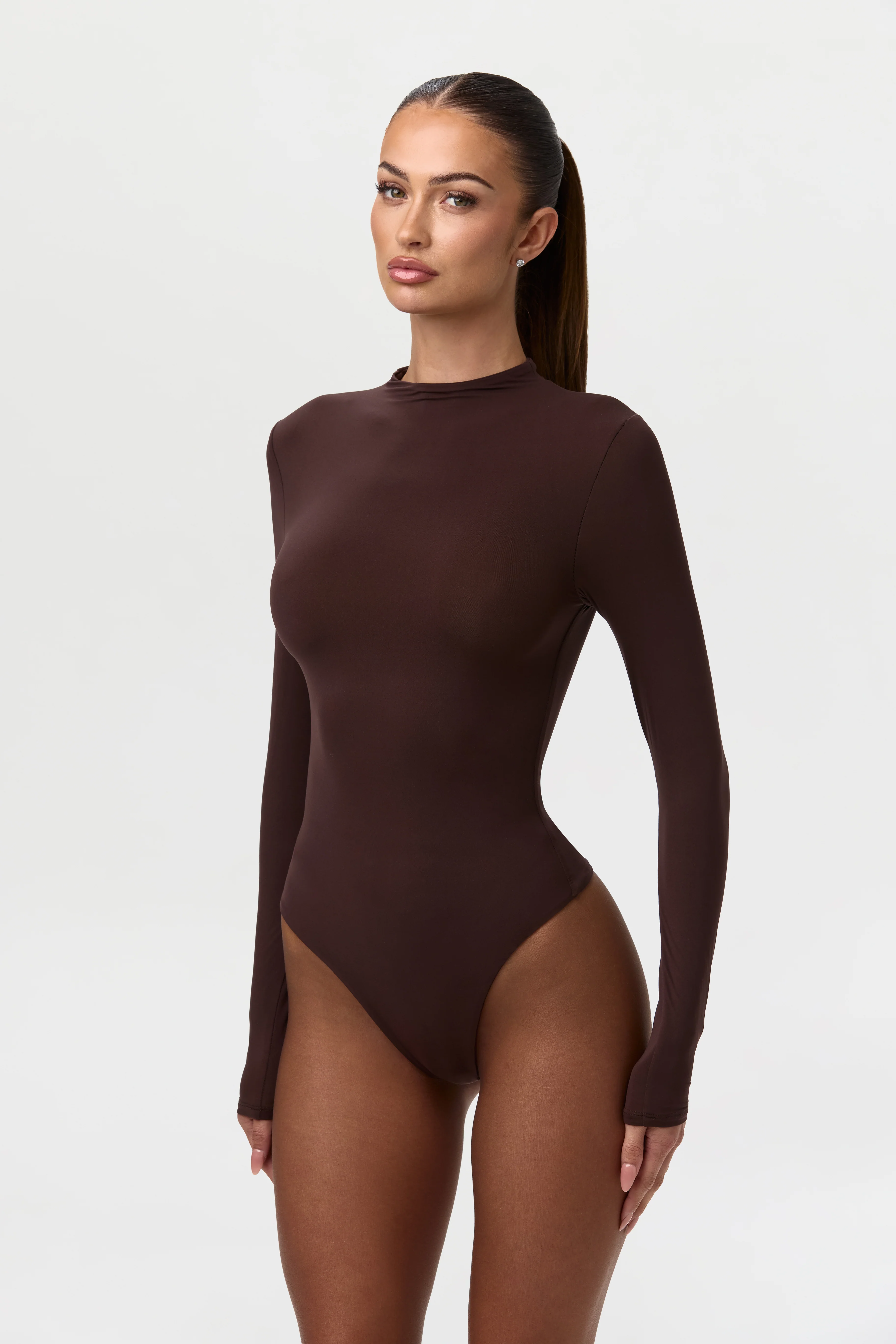 Naked Mock Neck Bodysuit - Image 41