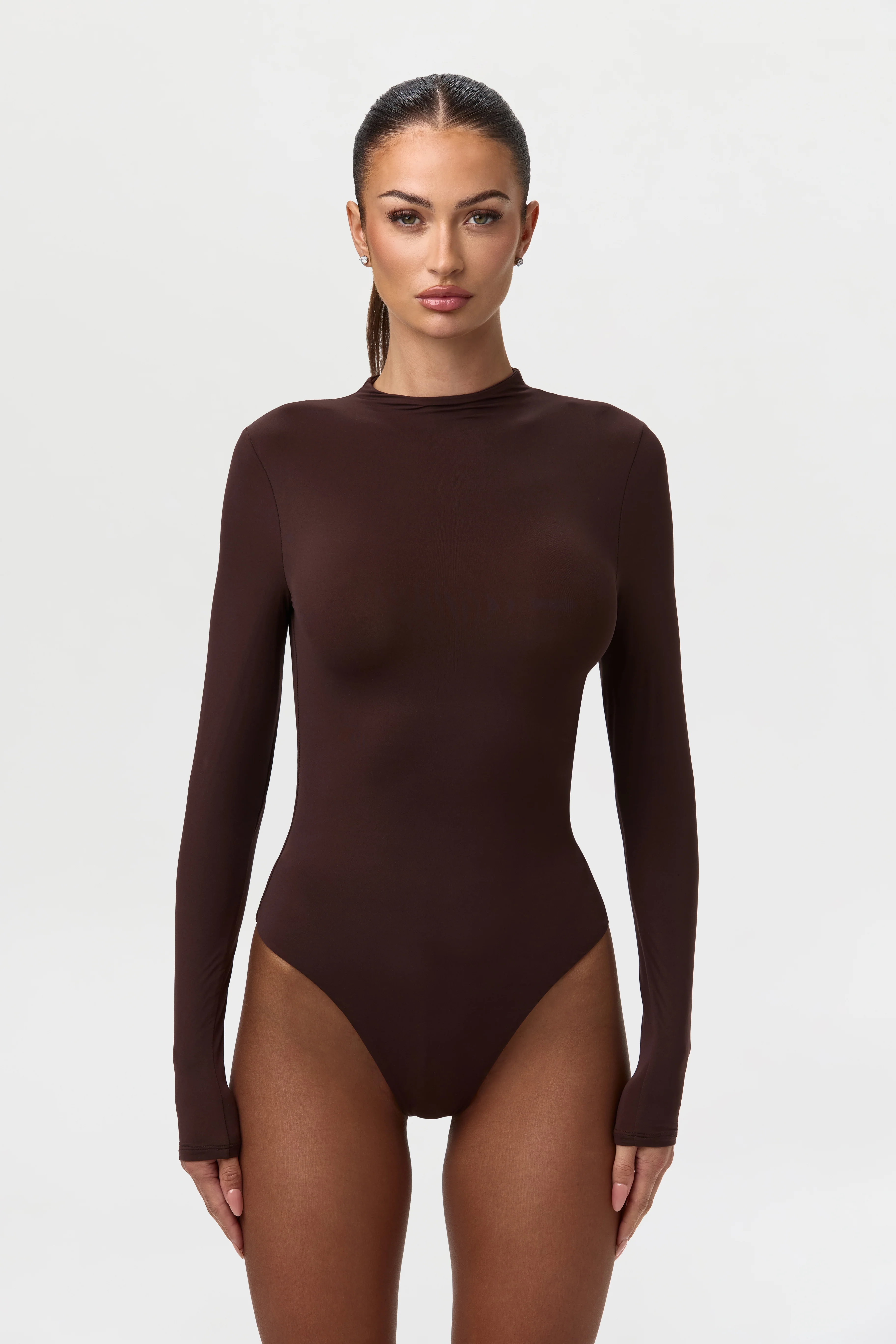 Naked Mock Neck Bodysuit - Image 42