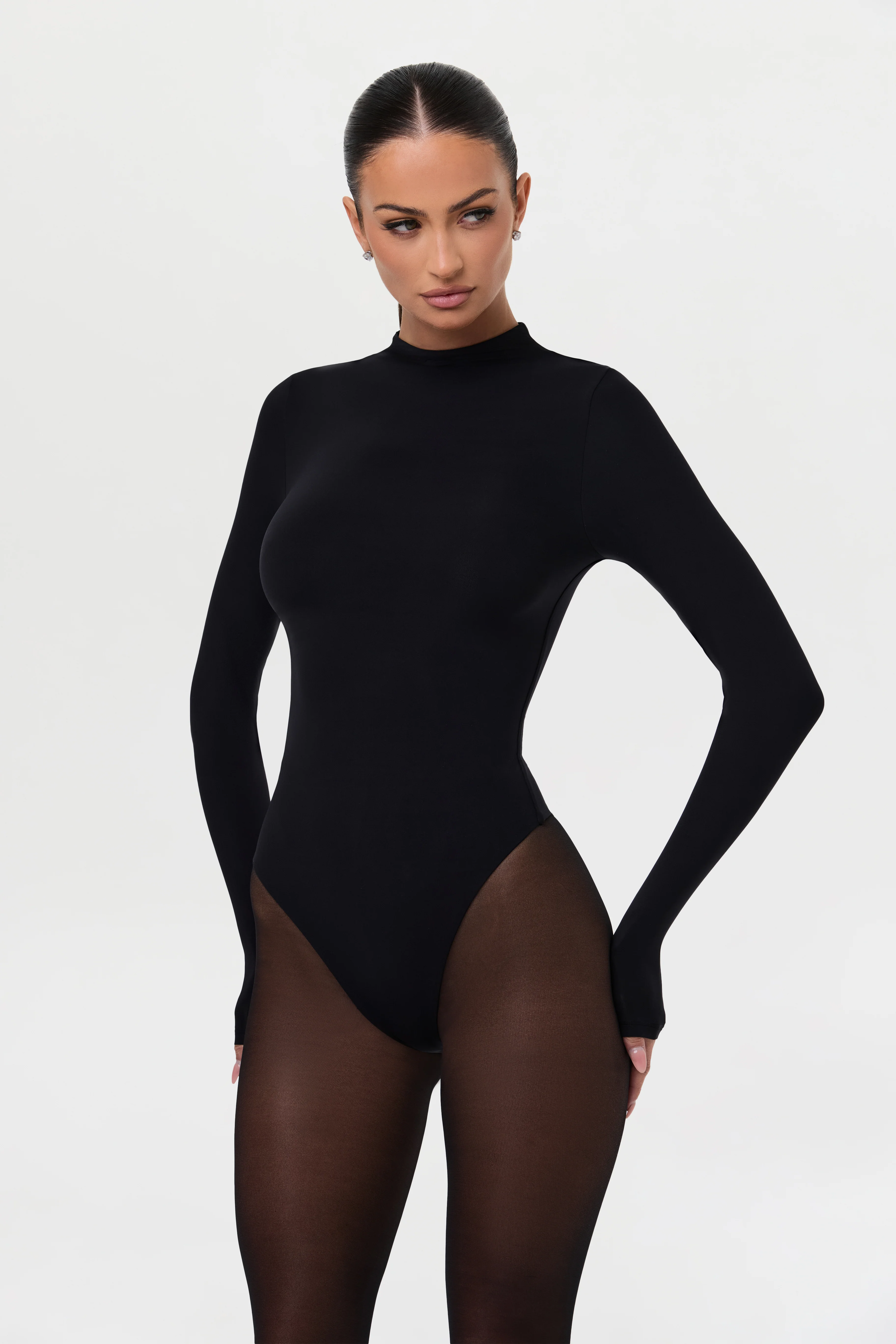 Naked Mock Neck Bodysuit - Image 6