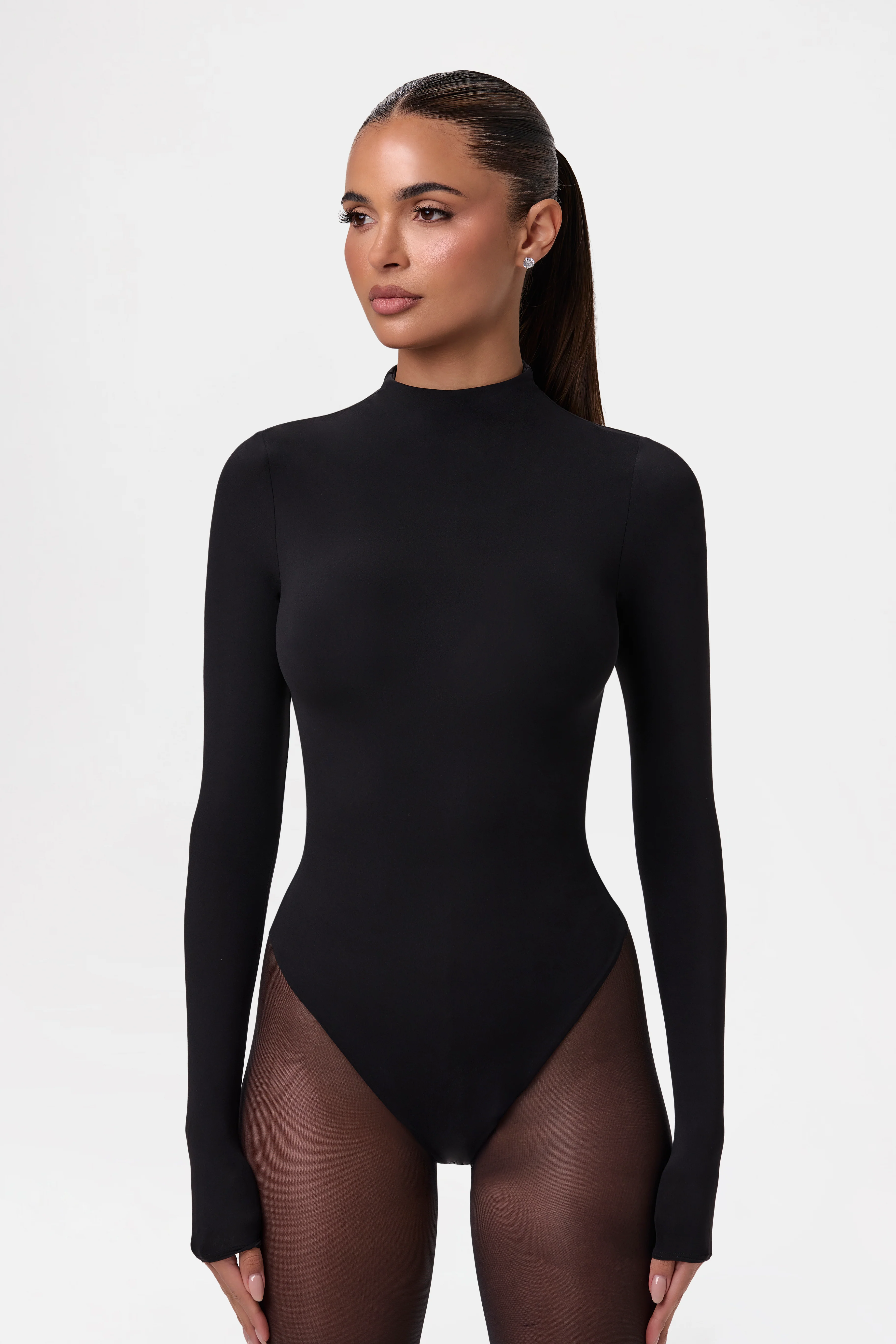 Naked Mock Neck Bodysuit - Image 8
